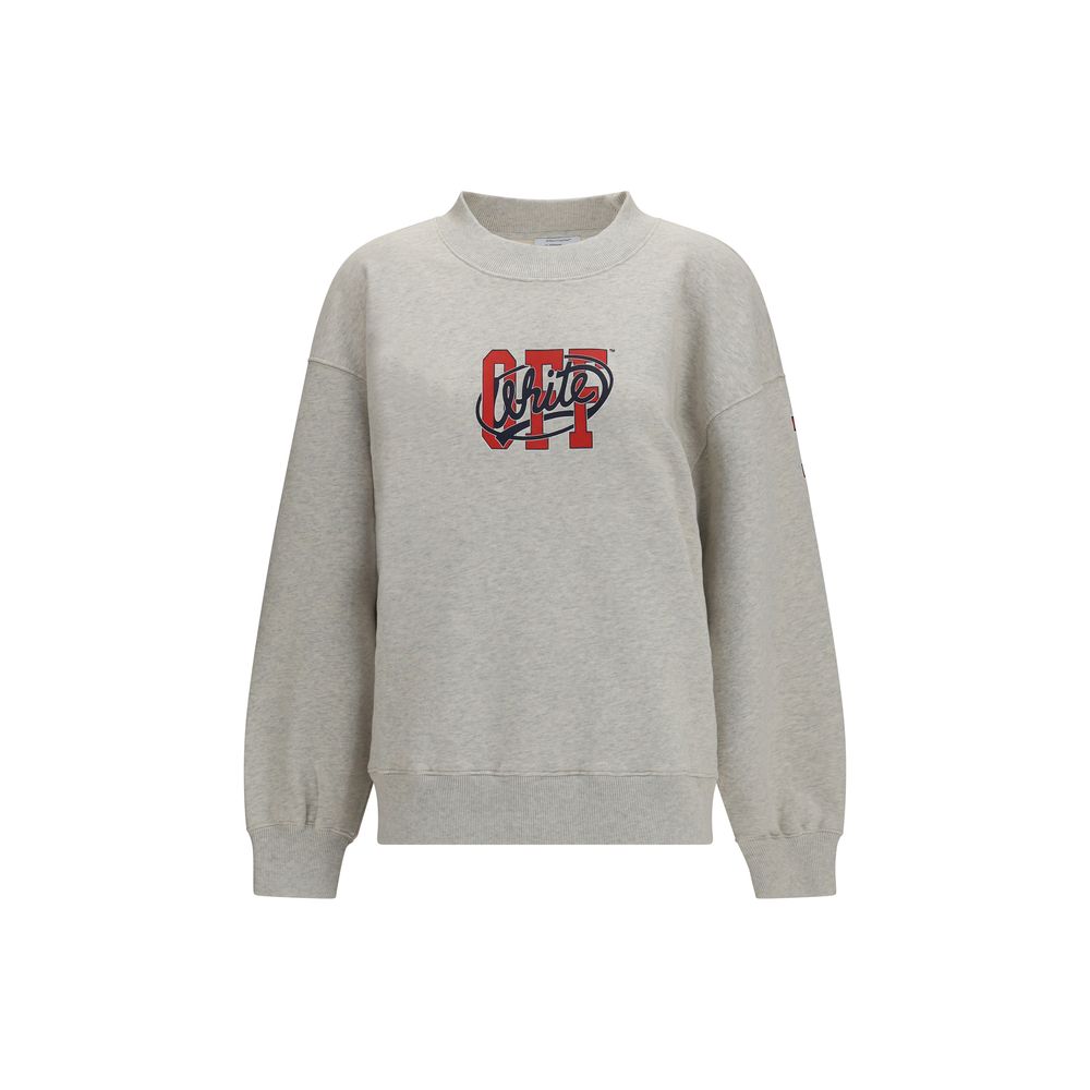 Off-White Grauer Baumwollpullover