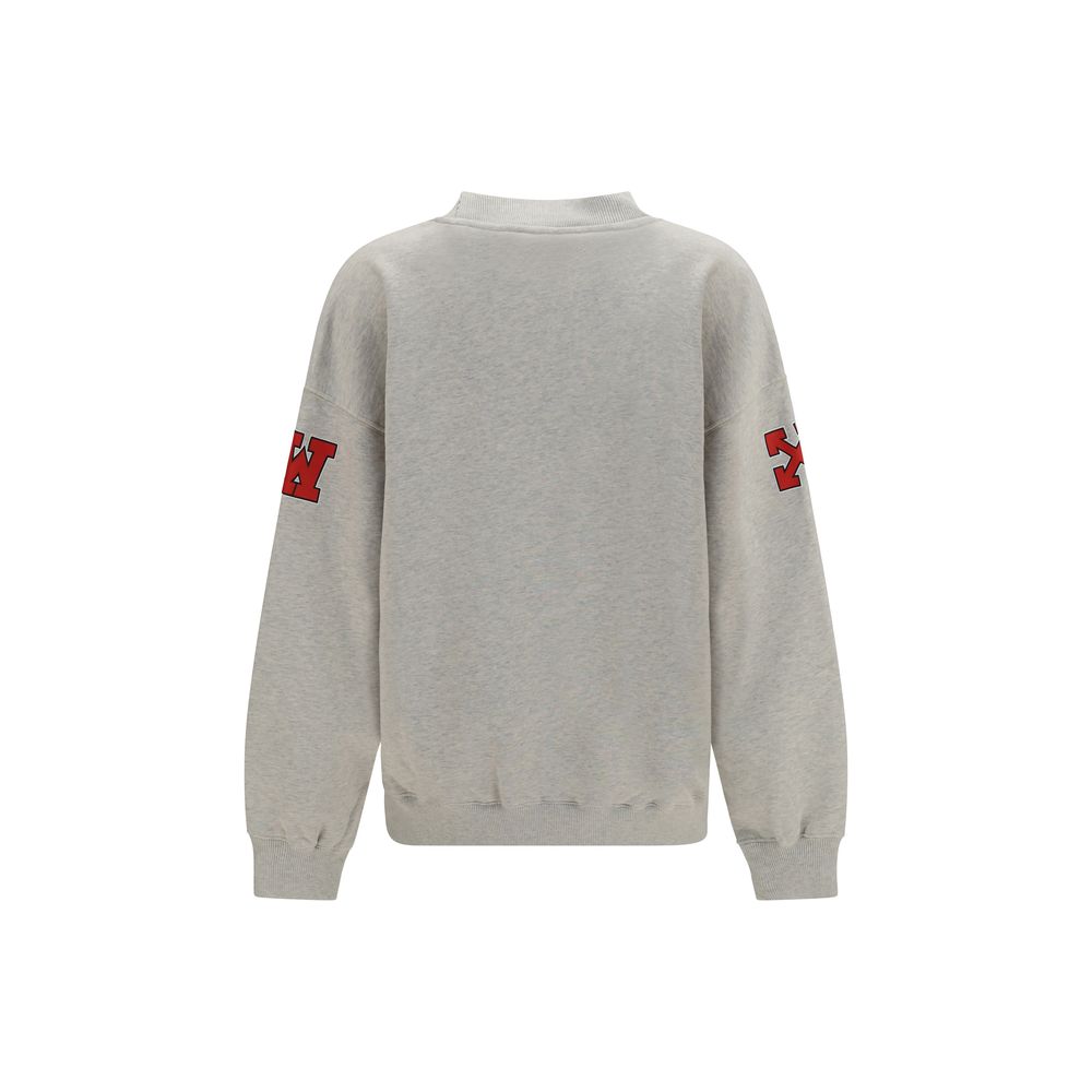 Off-White Grauer Baumwollpullover
