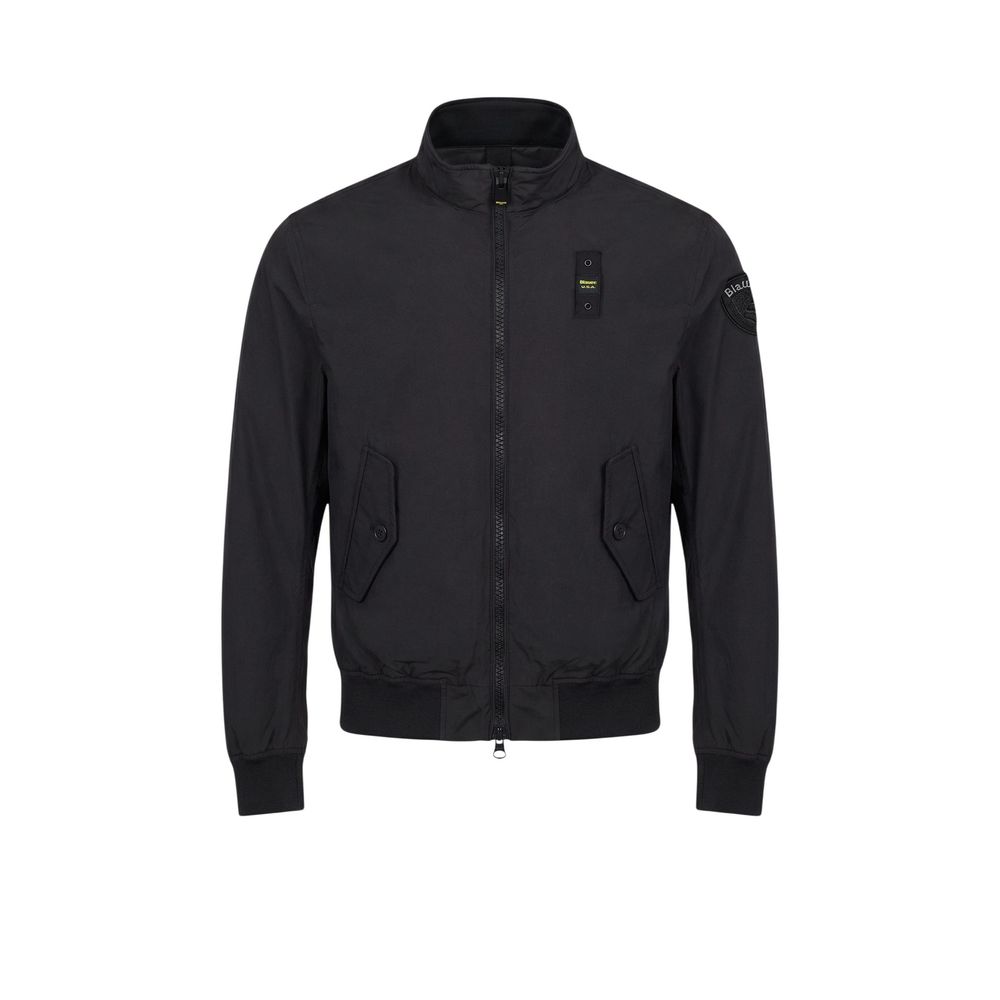 Blauer Schwarzer Bomber aus Polyamid