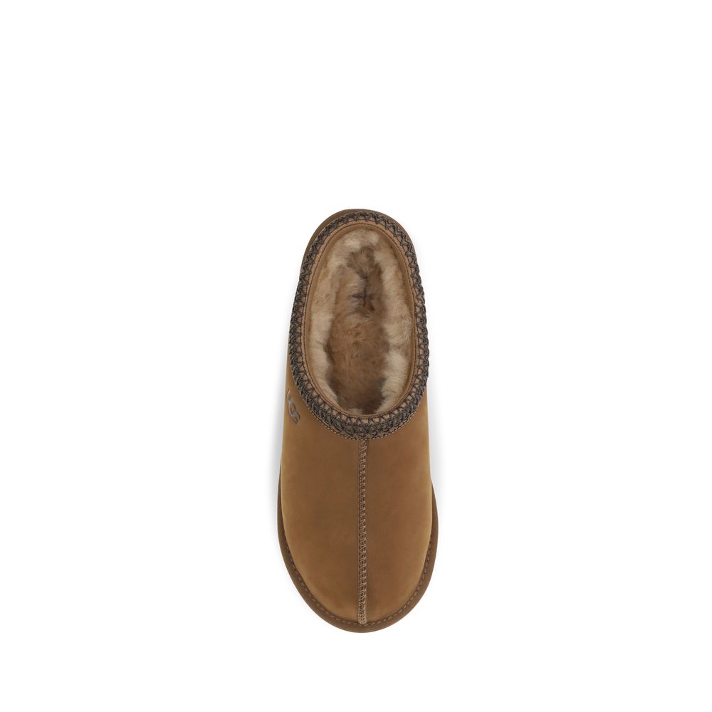 UGG Braune Nubukleder-Clogs
