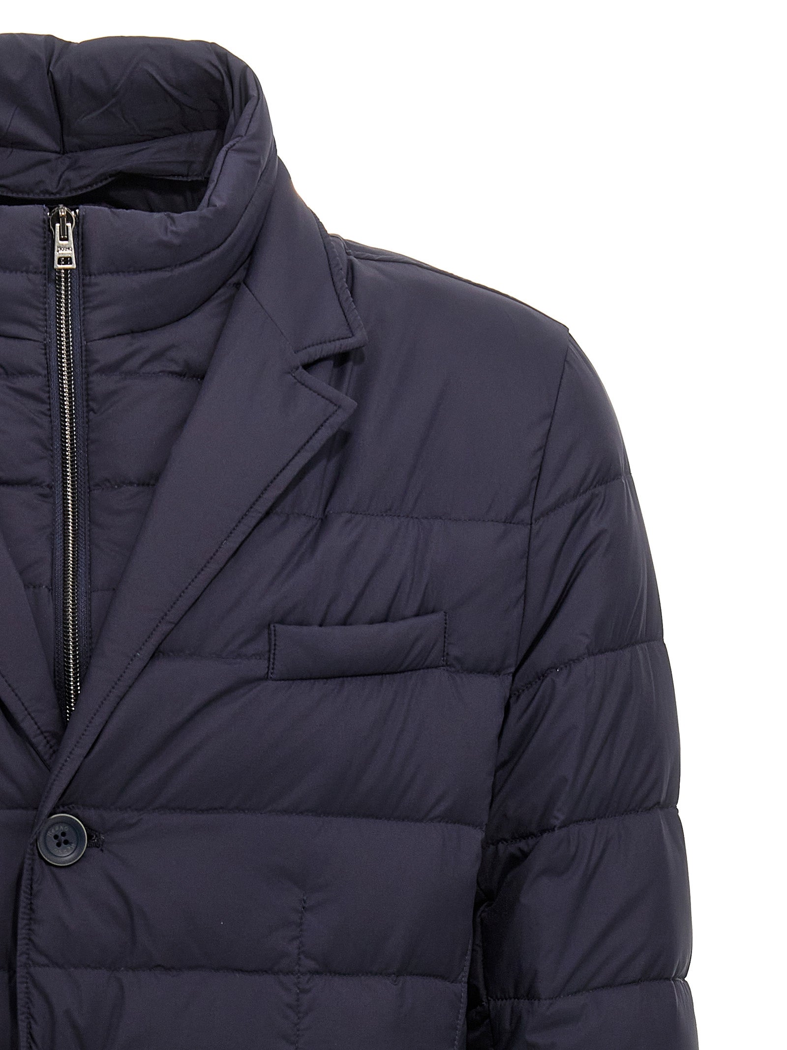 Herno Blauer Mantel aus Polyamid