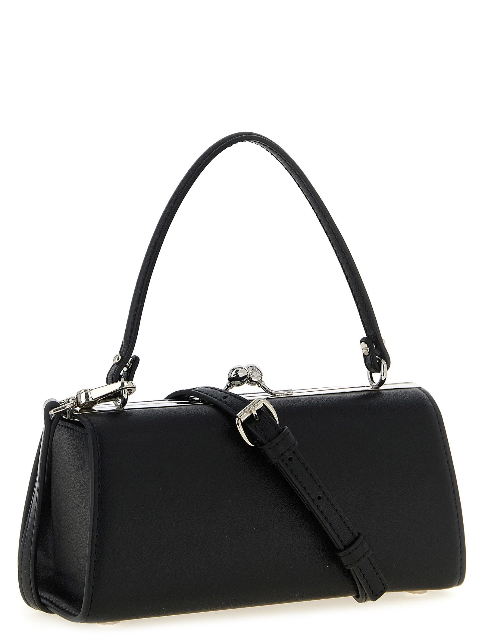 Vivienne Westwood Schwarze Handtasche aus Polyester