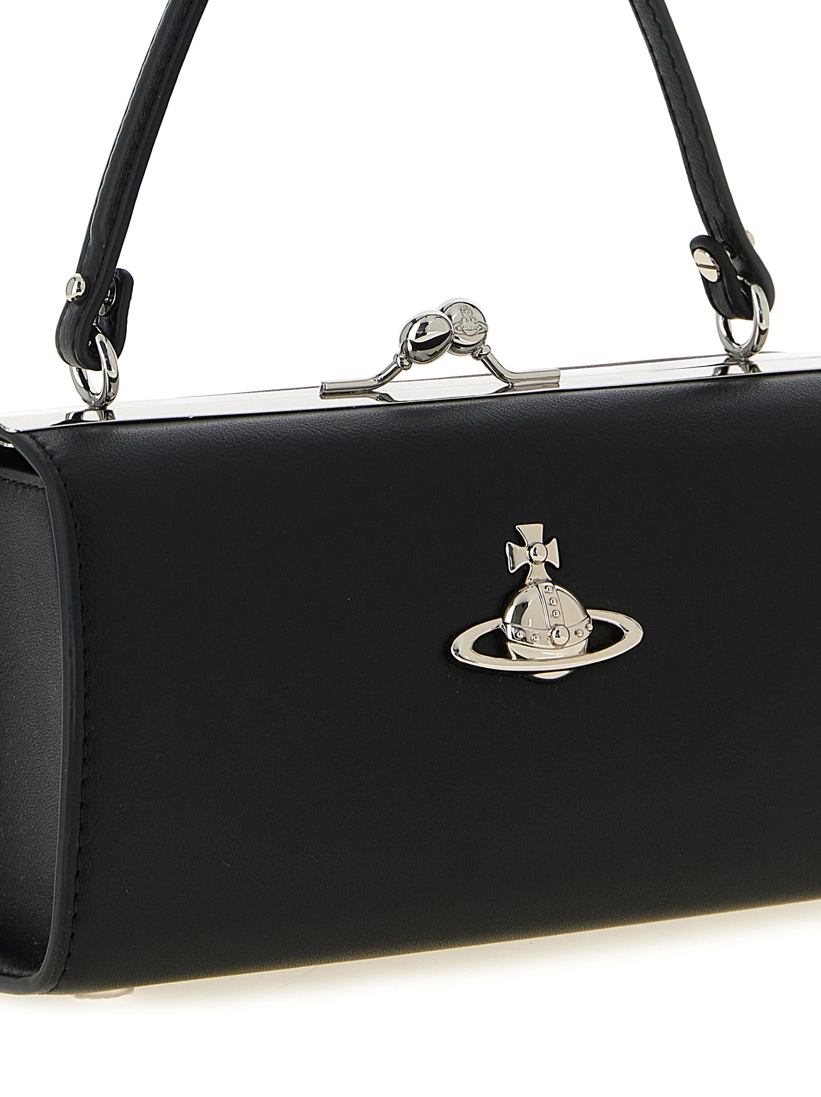 Vivienne Westwood Schwarze Handtasche aus Polyester