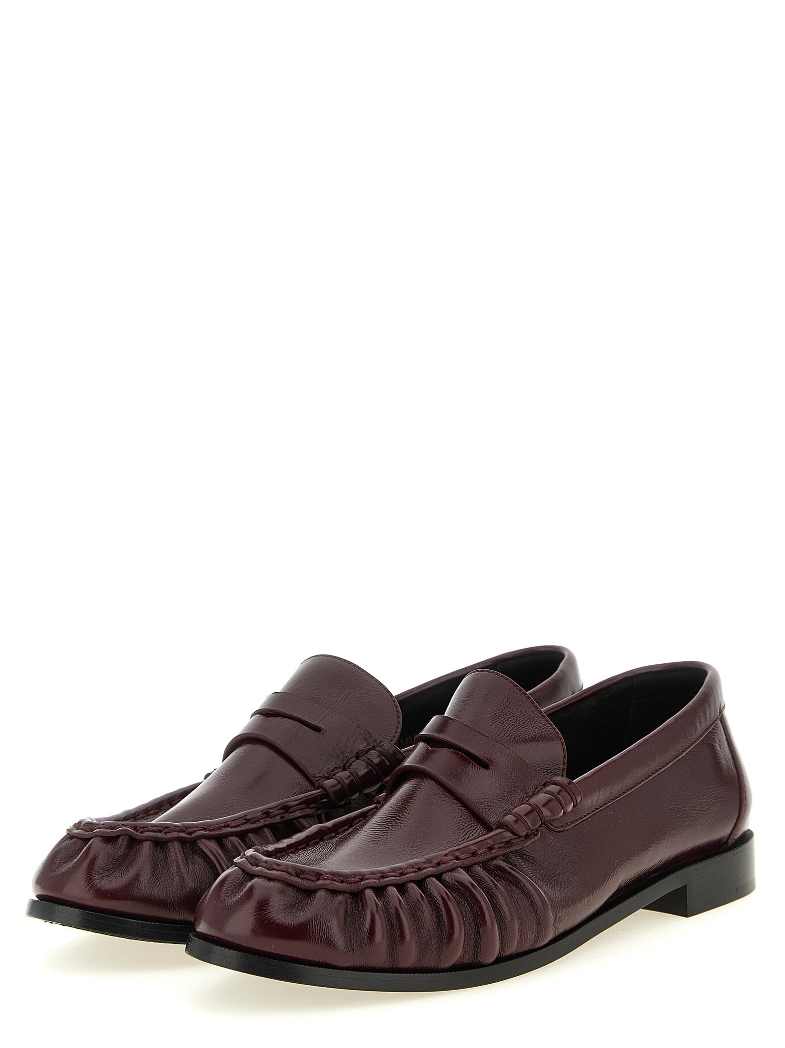 Saint Laurent Bordeaux Kalbsleder Loafer