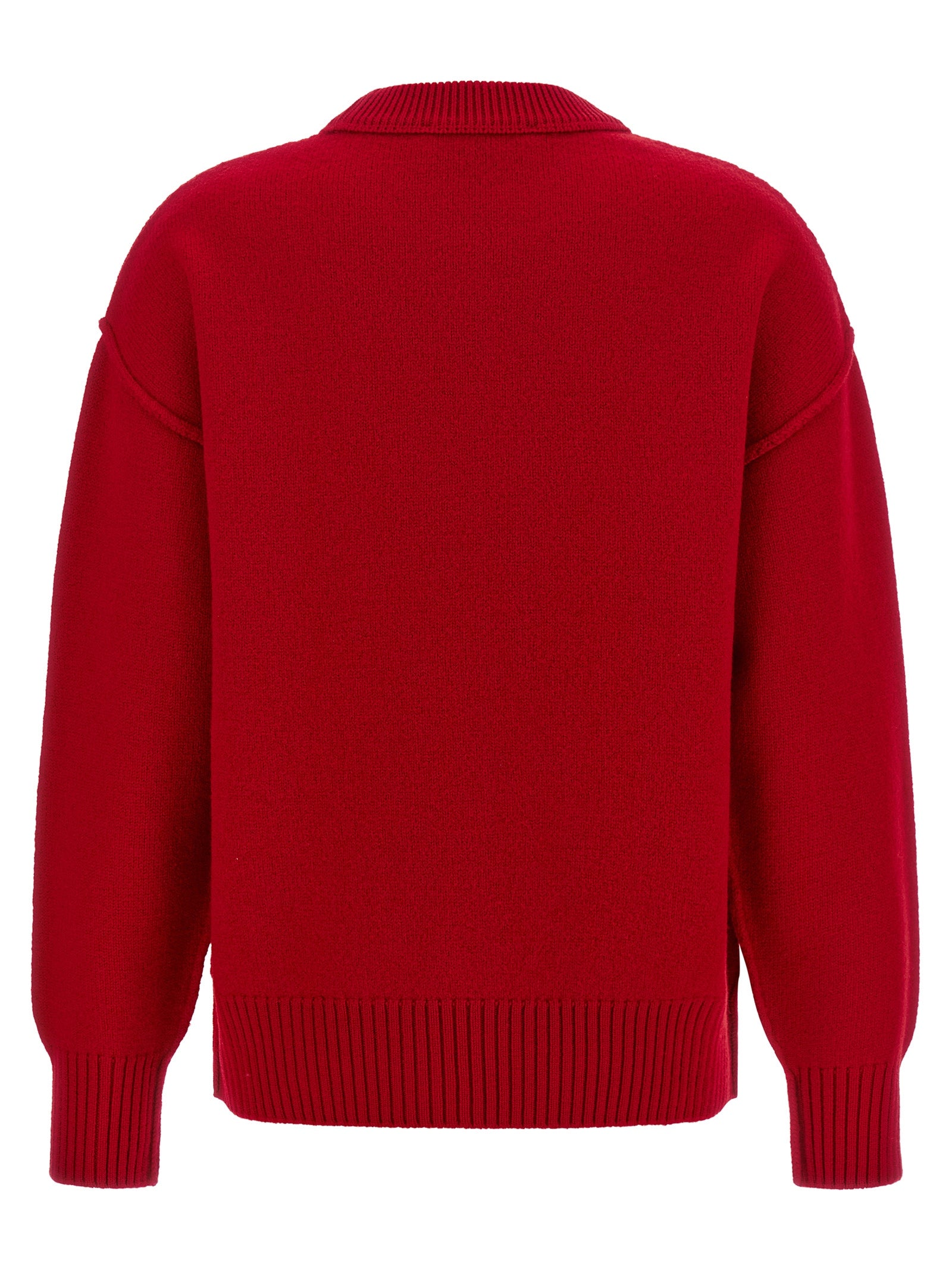 Ami Paris Roter Wollcardigan