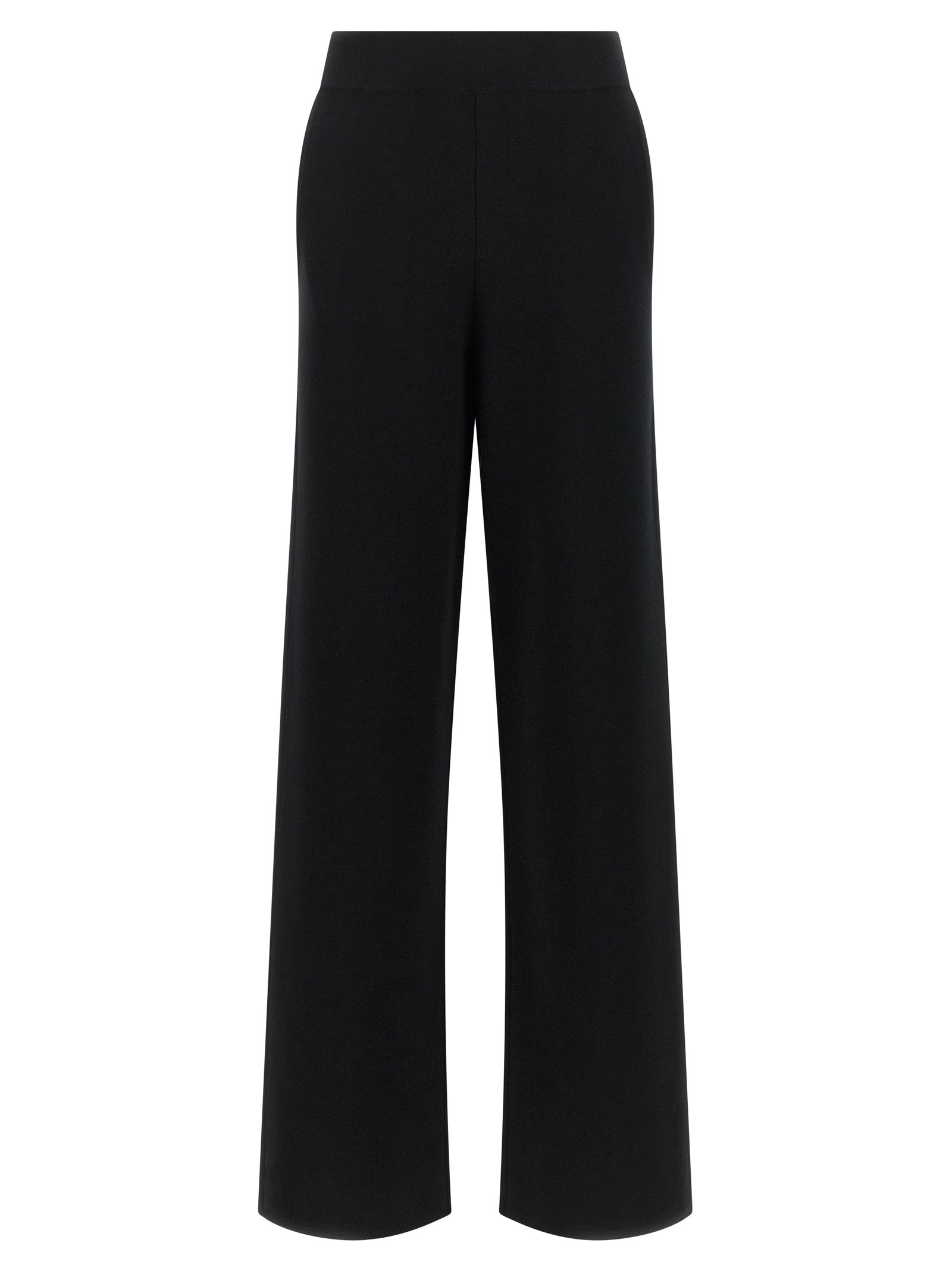 Max Mara Schwarze Woll-Freizeithose