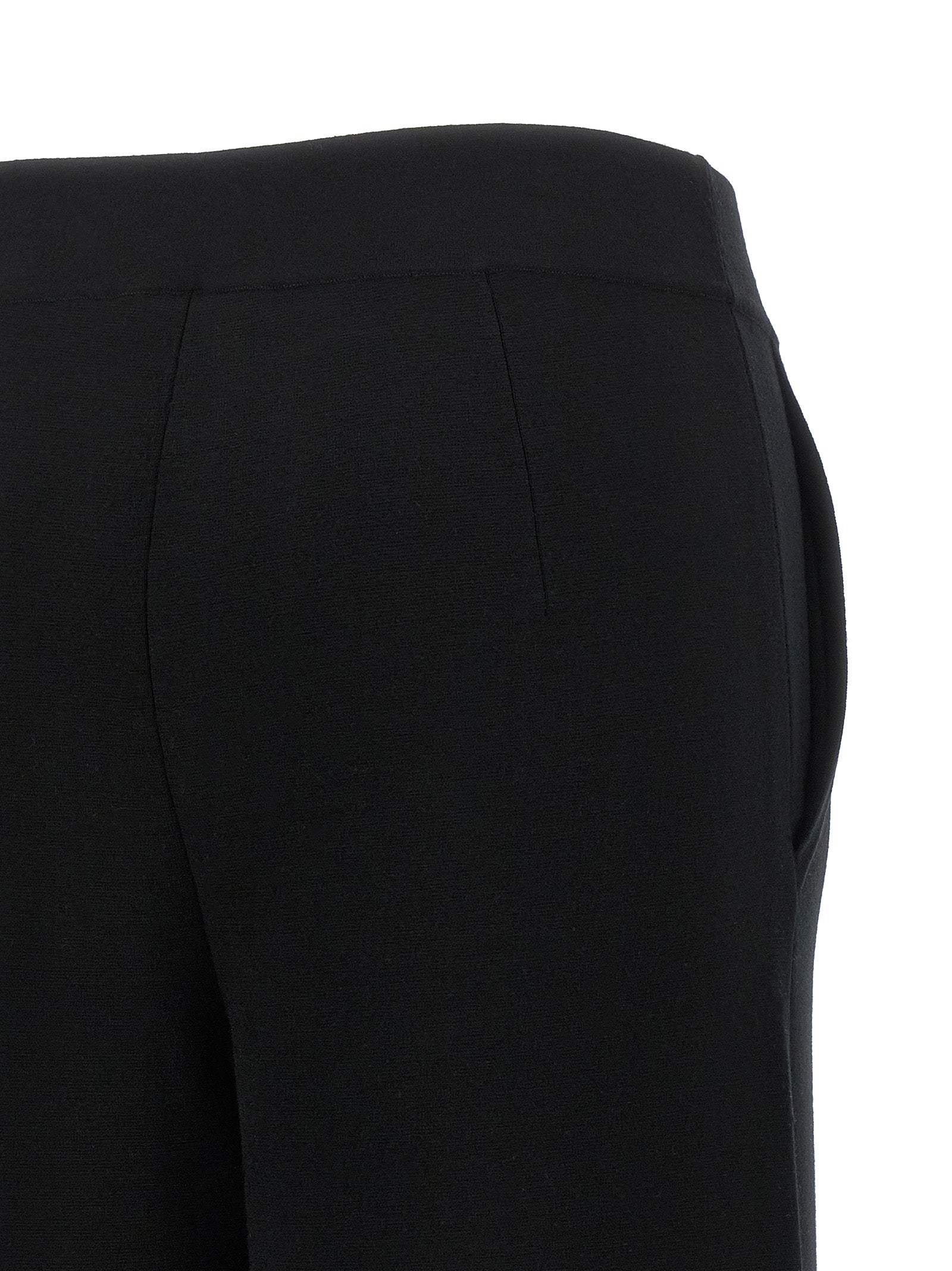 Max Mara Schwarze Woll-Freizeithose