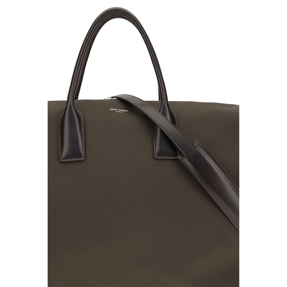 Saint Laurent Braune Kalbsleder Bos Taurus Handtasche