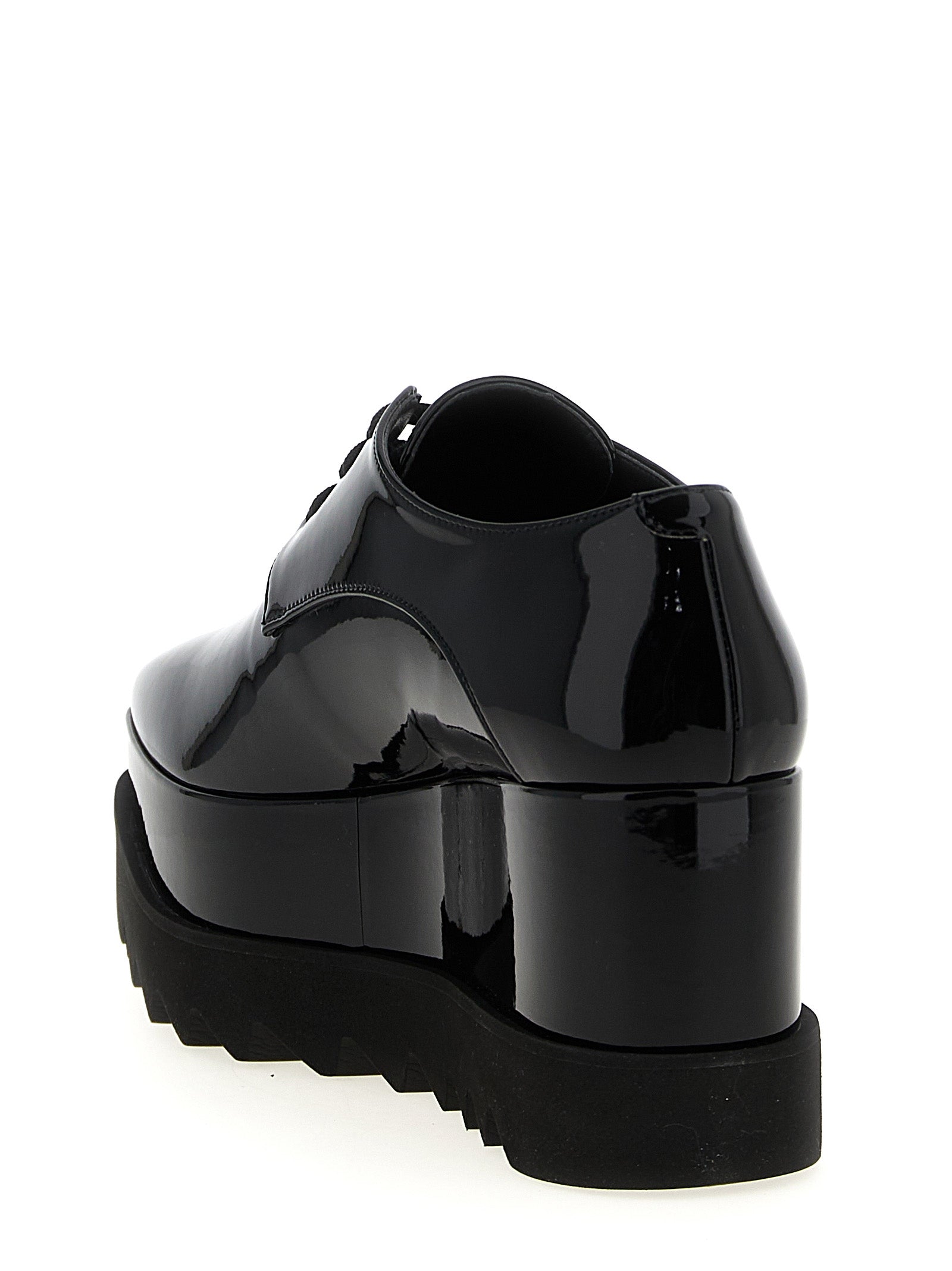Stella McCartney Schwarze Keilsandalen aus Polyethylen