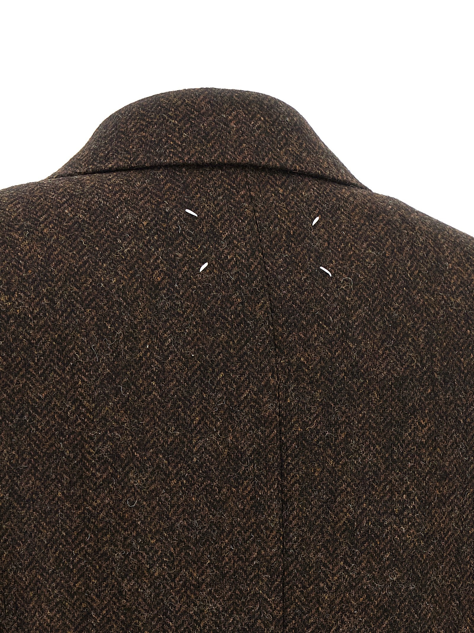 Maison Margiela Brauner Wollmantel