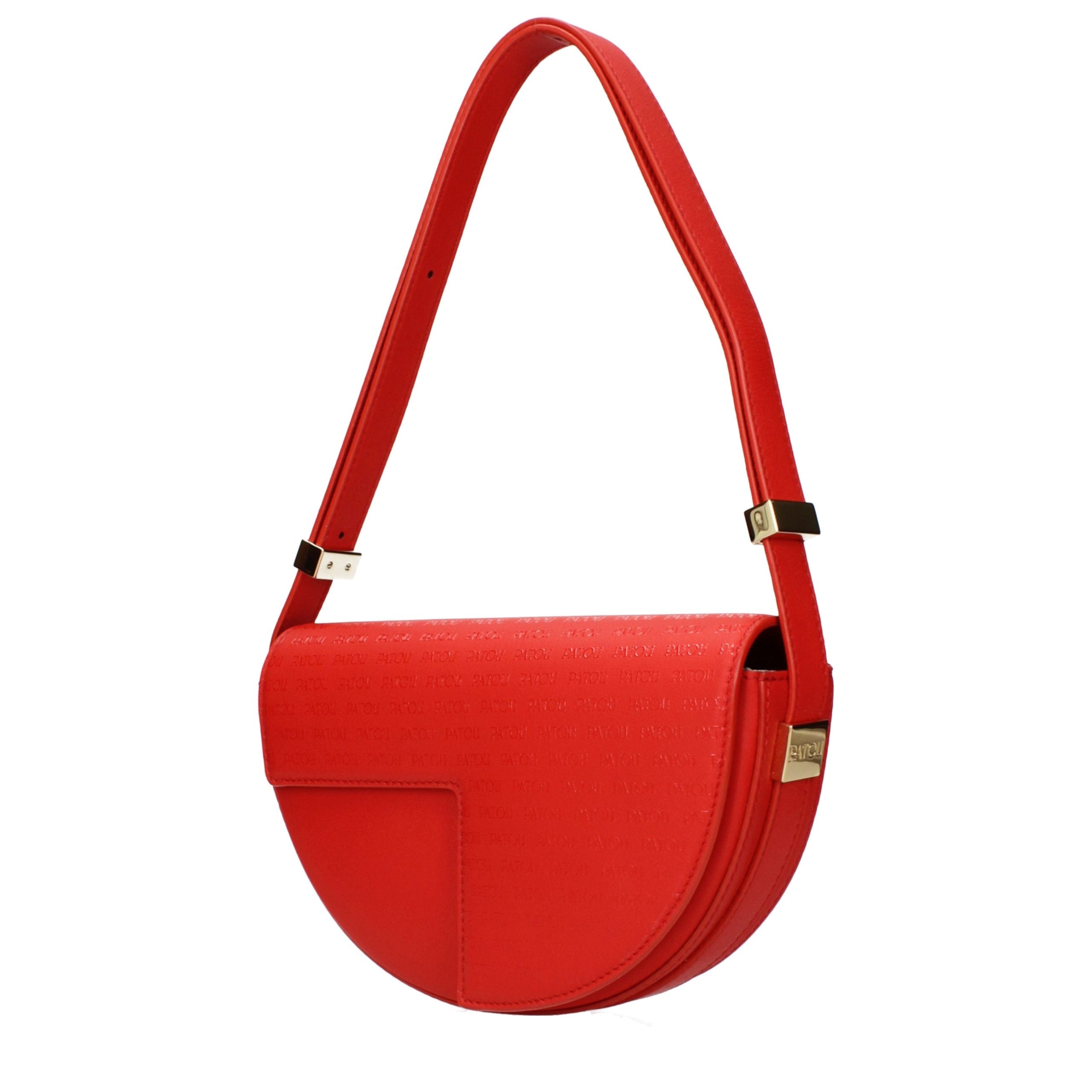 Patou Rote Leder Schultertasche