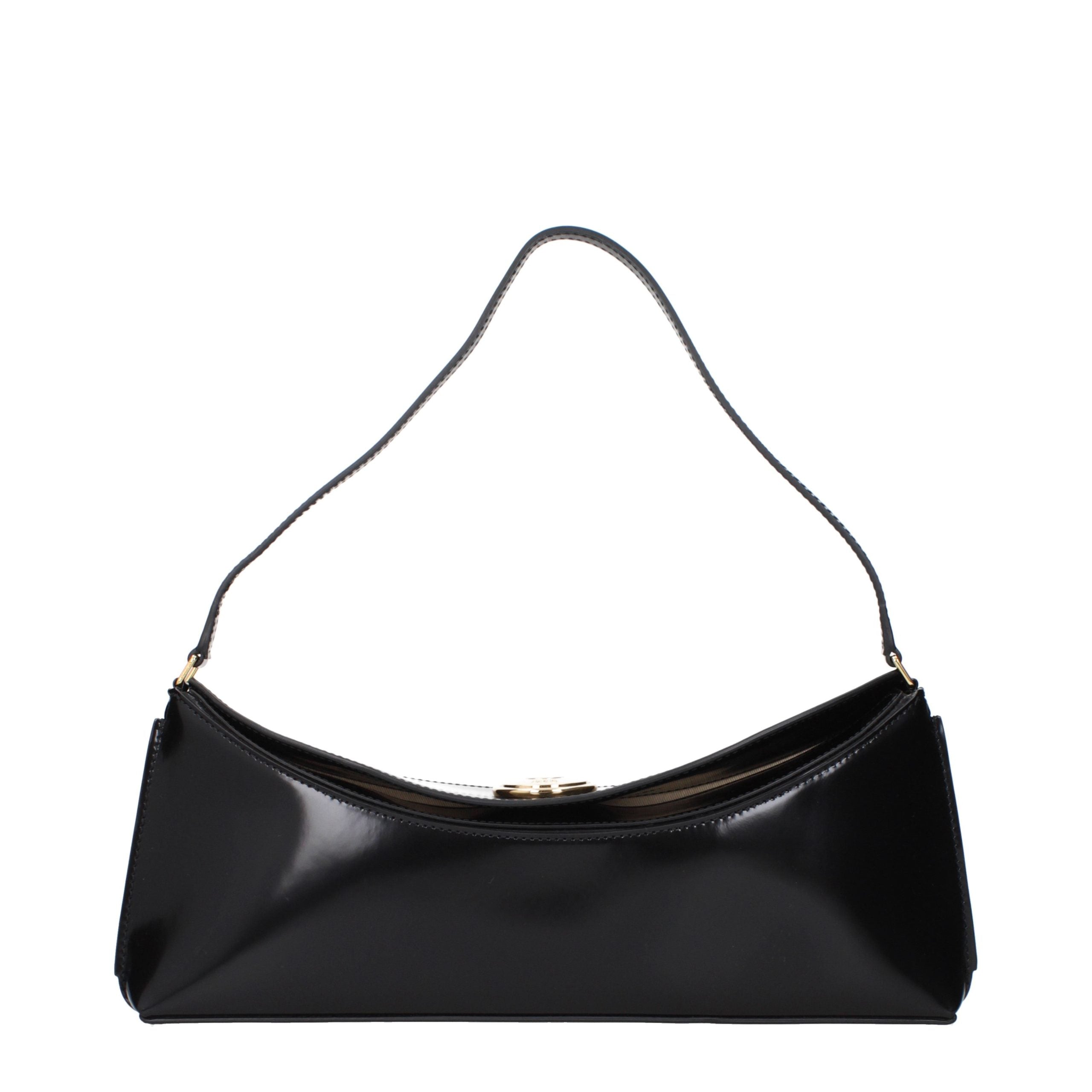 Jacquemus Schwarze Leder Umhängetasche