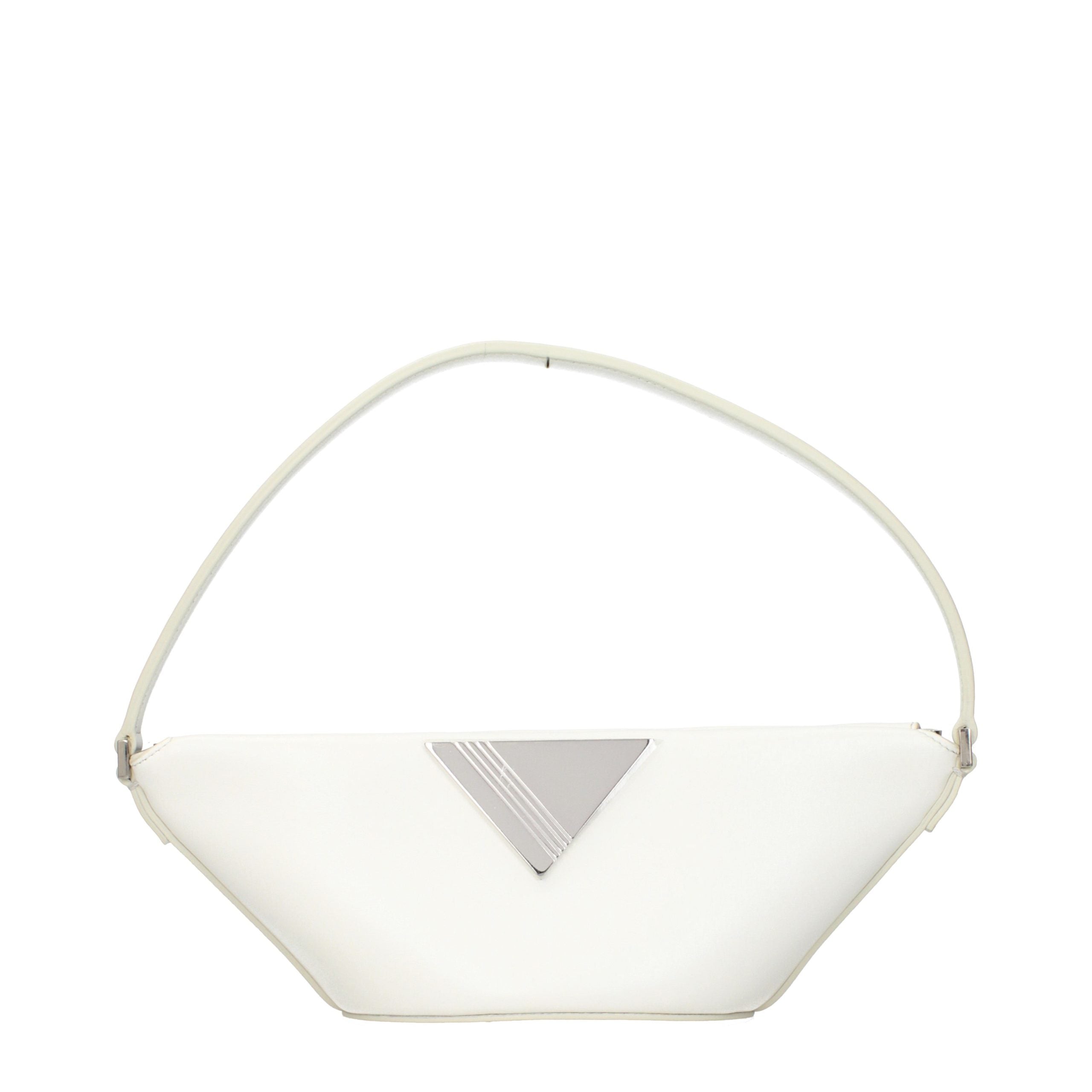The Attico Weiße Ledertasche