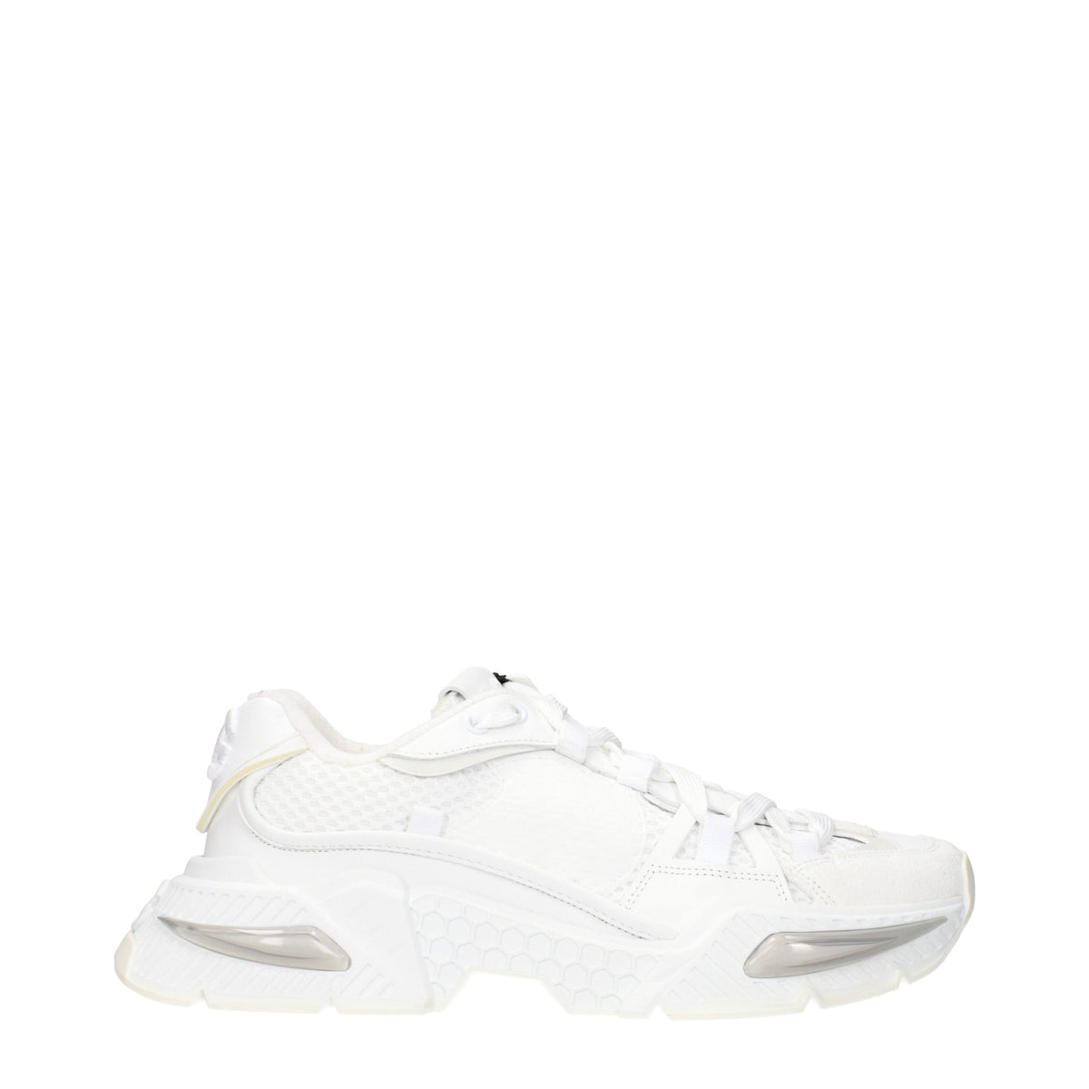 Dolce & Gabbana Weiße Stoff-Sneaker im Athletic-Look