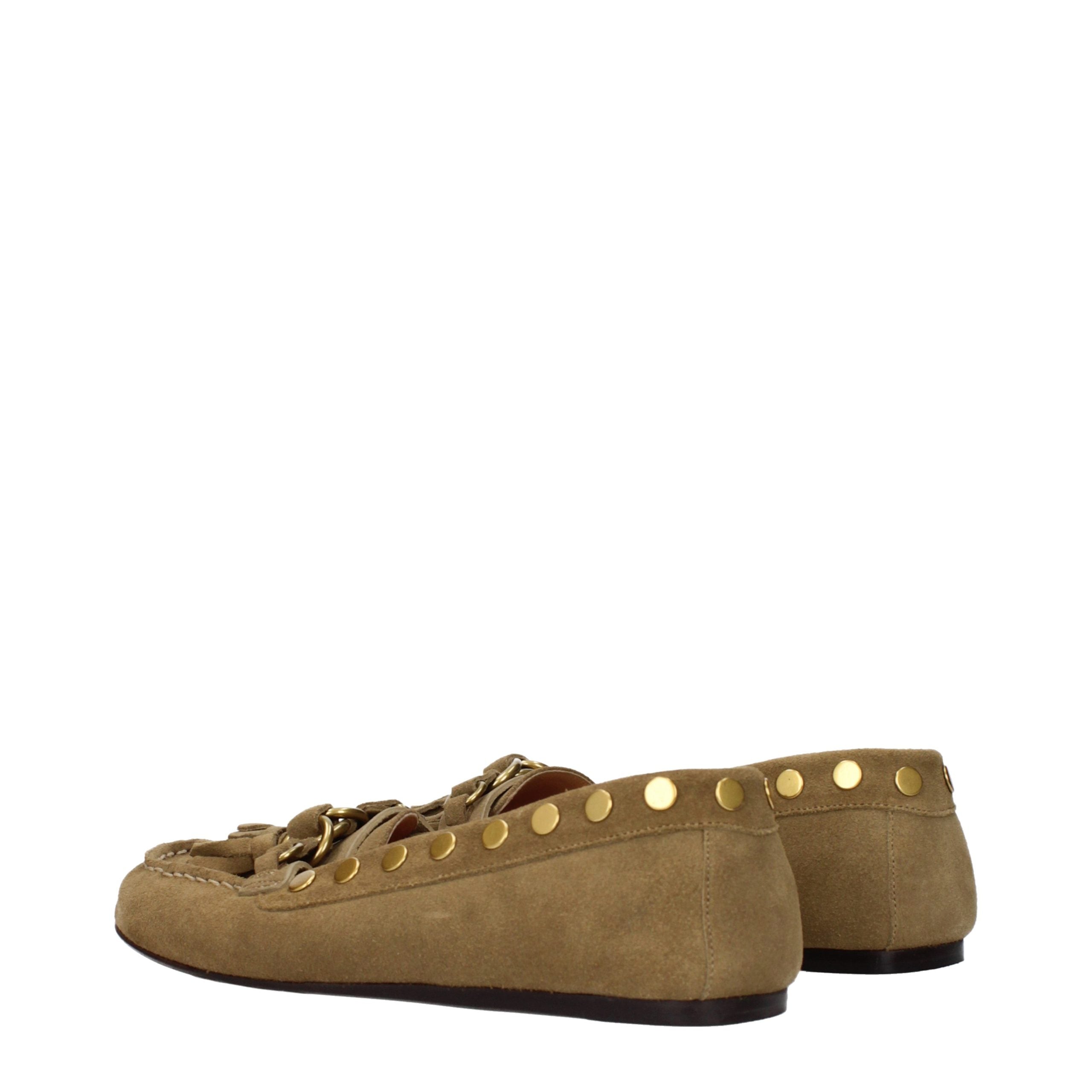 Isabel Marant Braune Loafer aus Leder zum Hineinschlüpfen