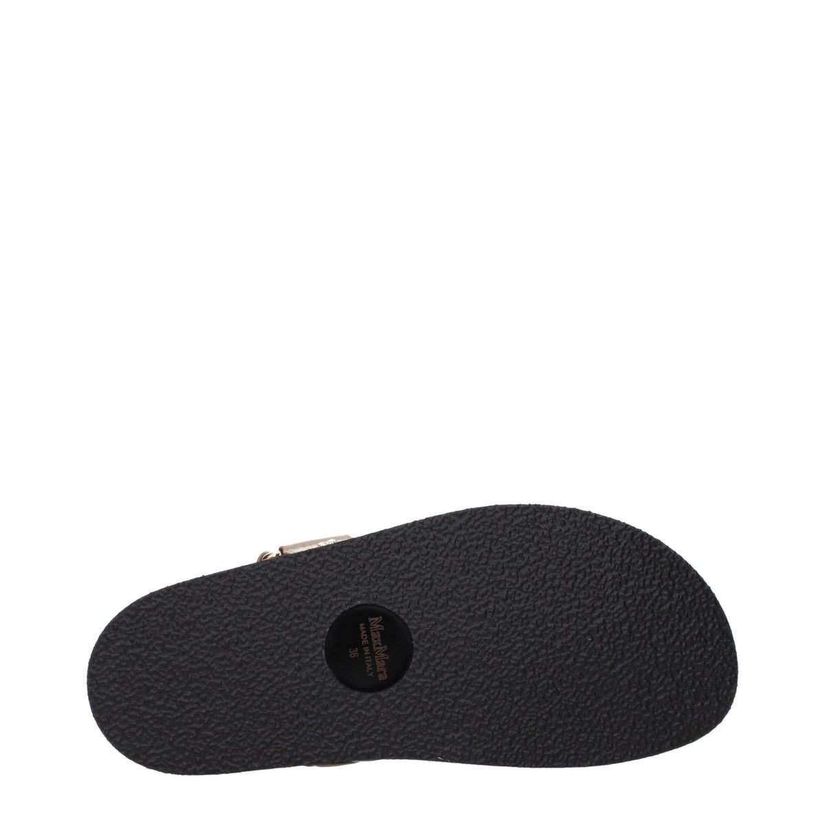 Max Mara Braune Ledersandalen
