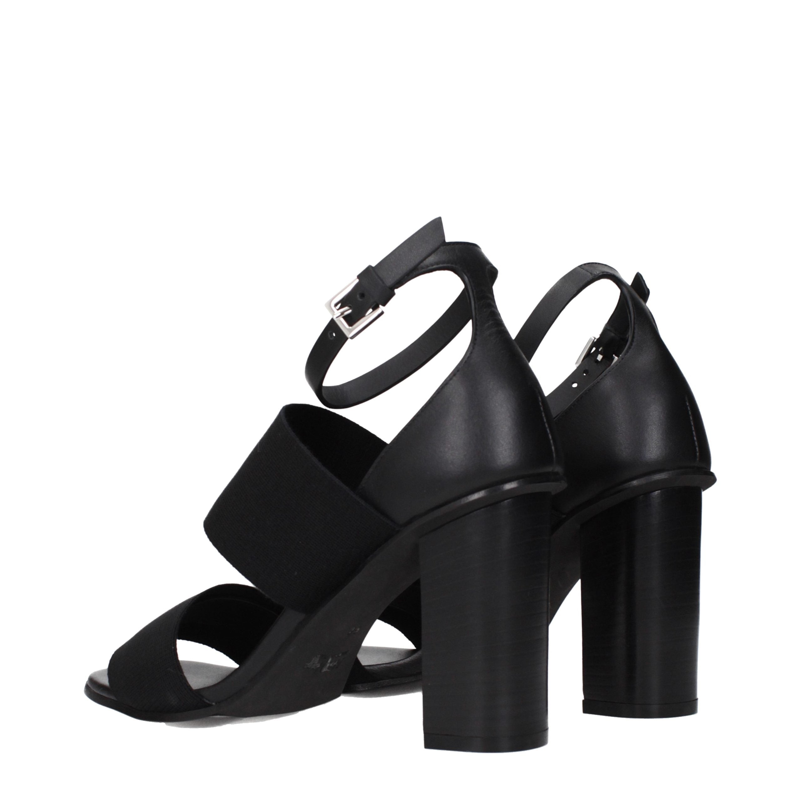 Max Mara Schwarze Plateau-Sandalen aus Stoff