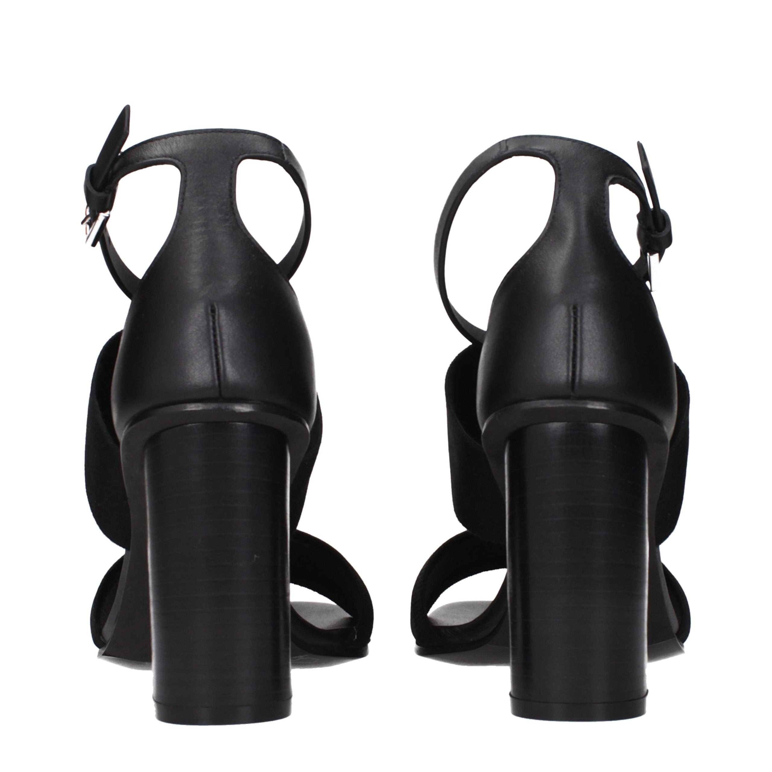 Max Mara Schwarze Plateau-Sandalen aus Stoff