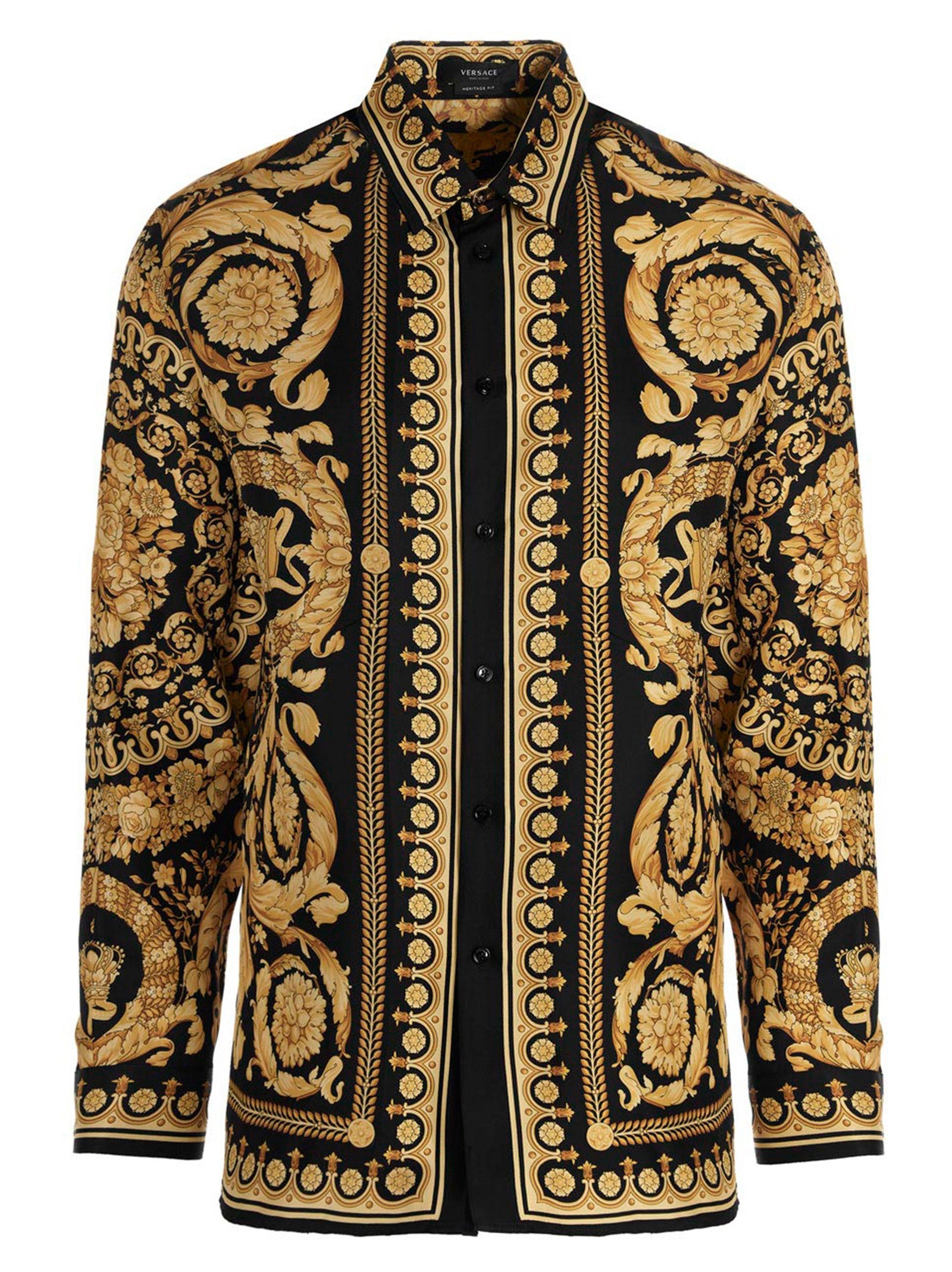 Versace Seidenbluse in Gold
