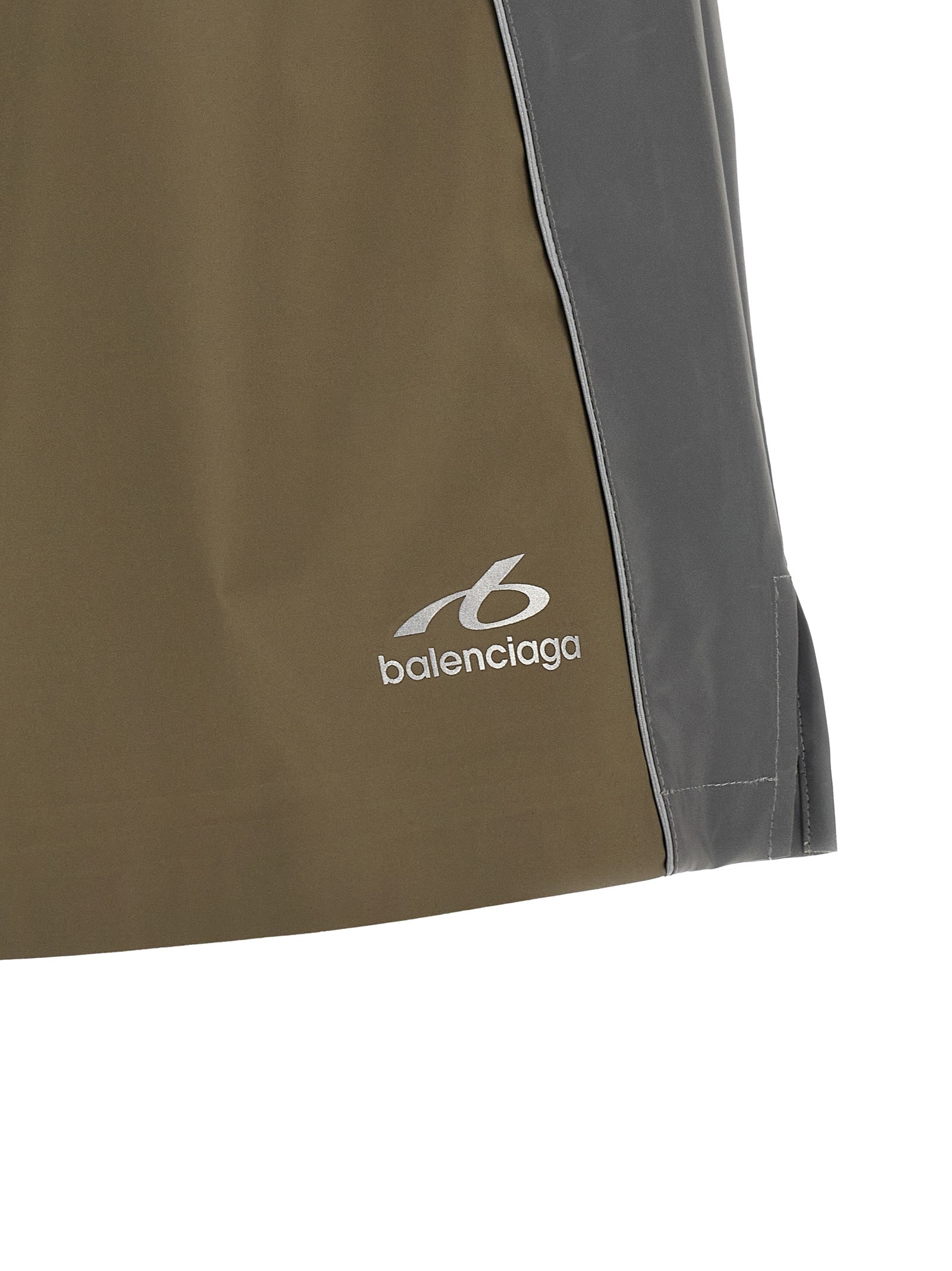 Balenciaga Graue Bermuda-Shorts aus Polyester