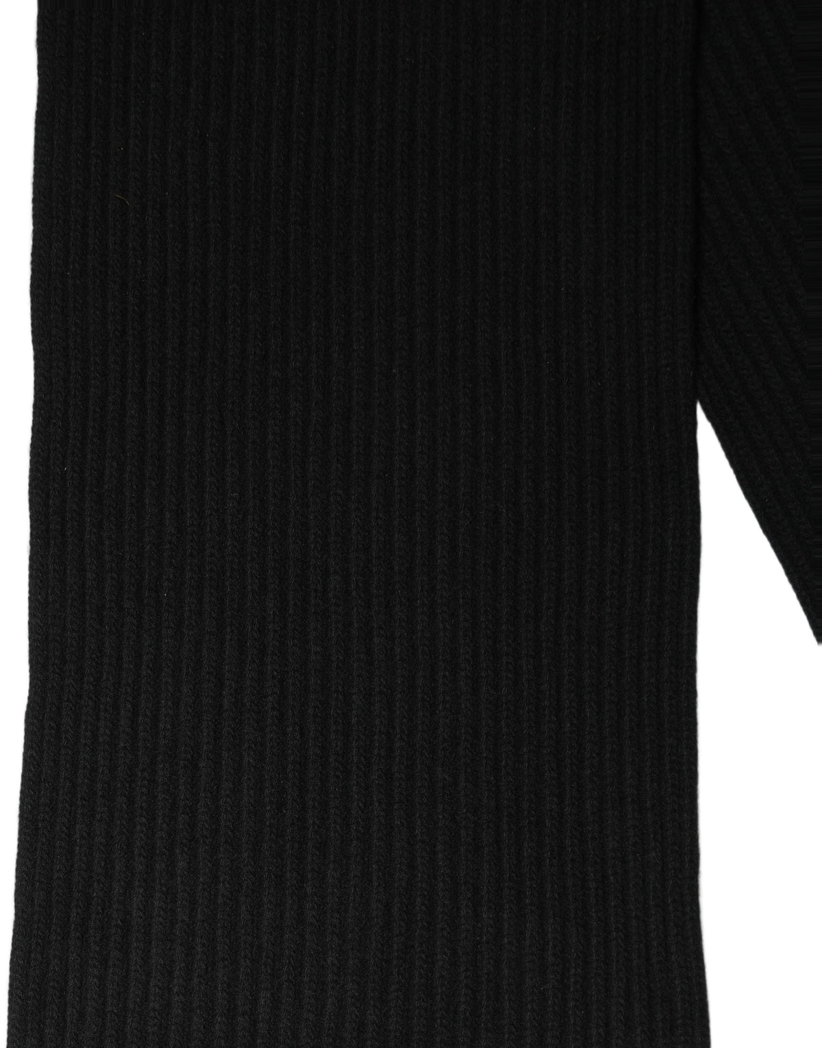 Dolce & Gabbana Herrenschal aus schwarzer Wolle, gestrickt