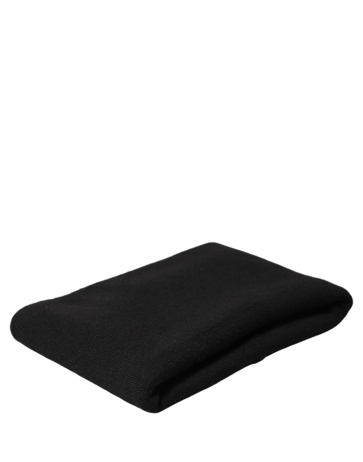Dolce & Gabbana Herren-Schal aus schwarzem Kaschmir, gestrickt