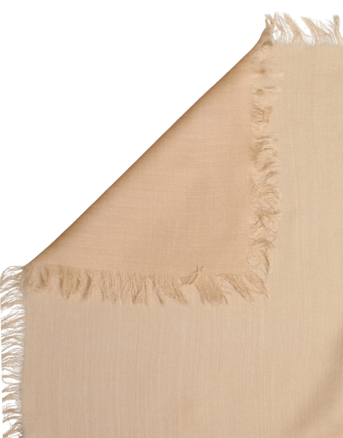 Dolce & Gabbana Beige Seidenwoll-Schal mit Fransen für Herren