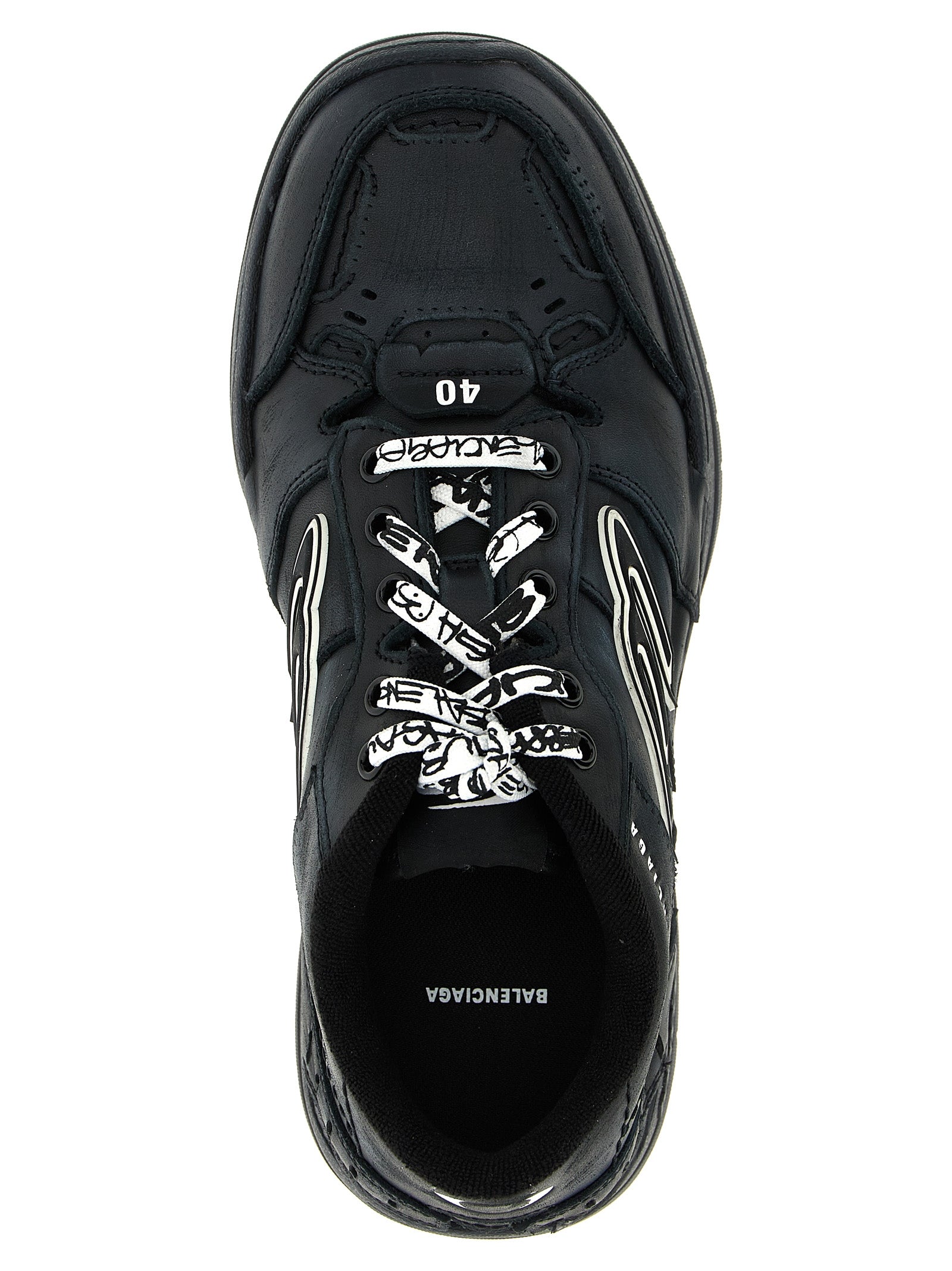 Balenciaga Schwarze Kalbsleder-Sneaker