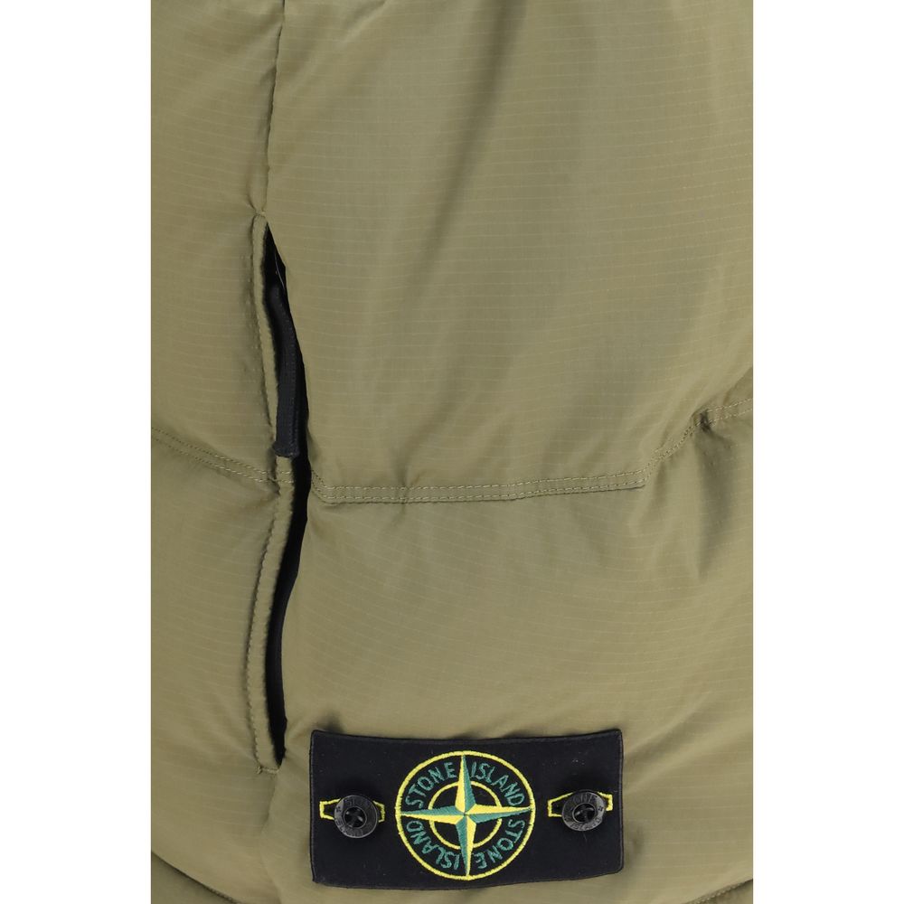 Stone Island Ärmellose Zweifarbige Jacke aus Polyamid