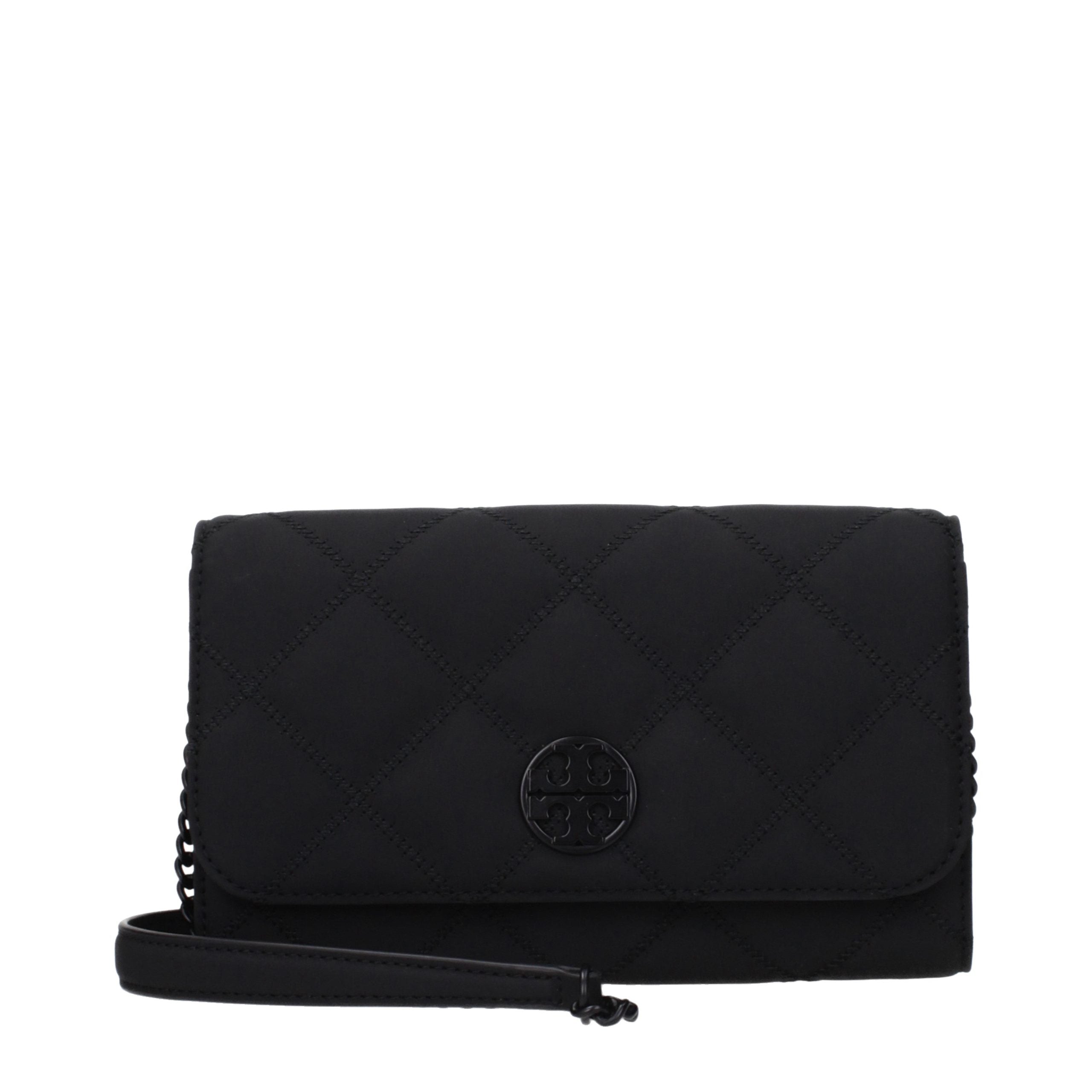 Tory Burch Schwarze Leder-Clutch