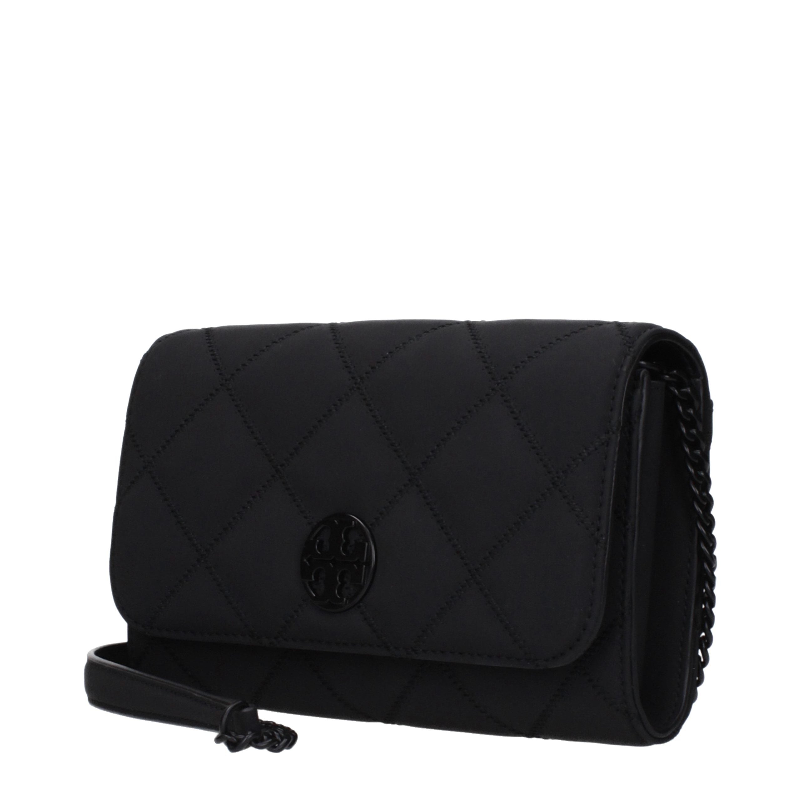 Tory Burch Schwarze Leder-Clutch