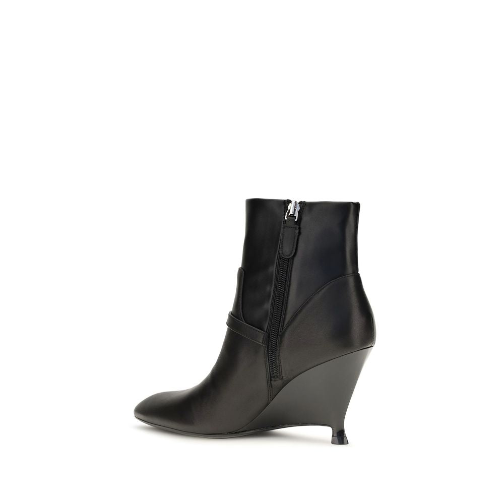 PINKO Schwarze Ankle Boots aus Kalbsleder Bos Taurus