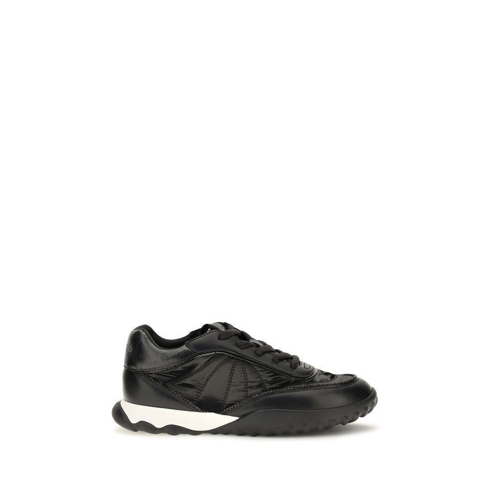 PINKO Schwarze Stoff-Sneaker mit niedrigem Schaft