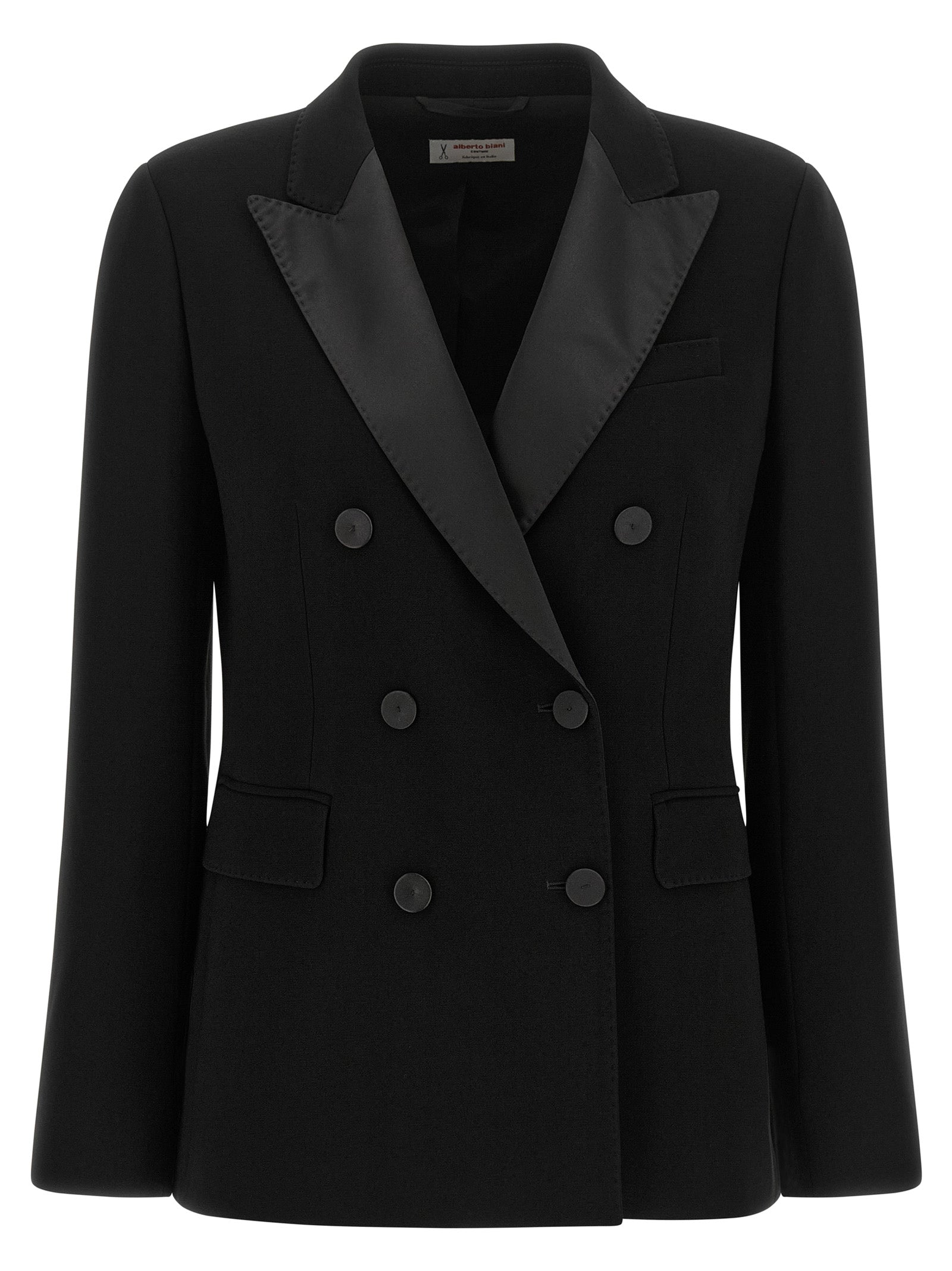 Alberto Biani Schwarzer Triacetat-Blazer