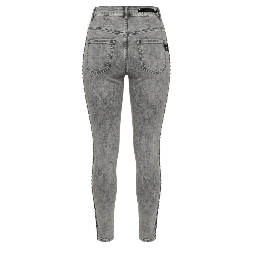 Philipp Plein Graue Baumwollhose für Damen
