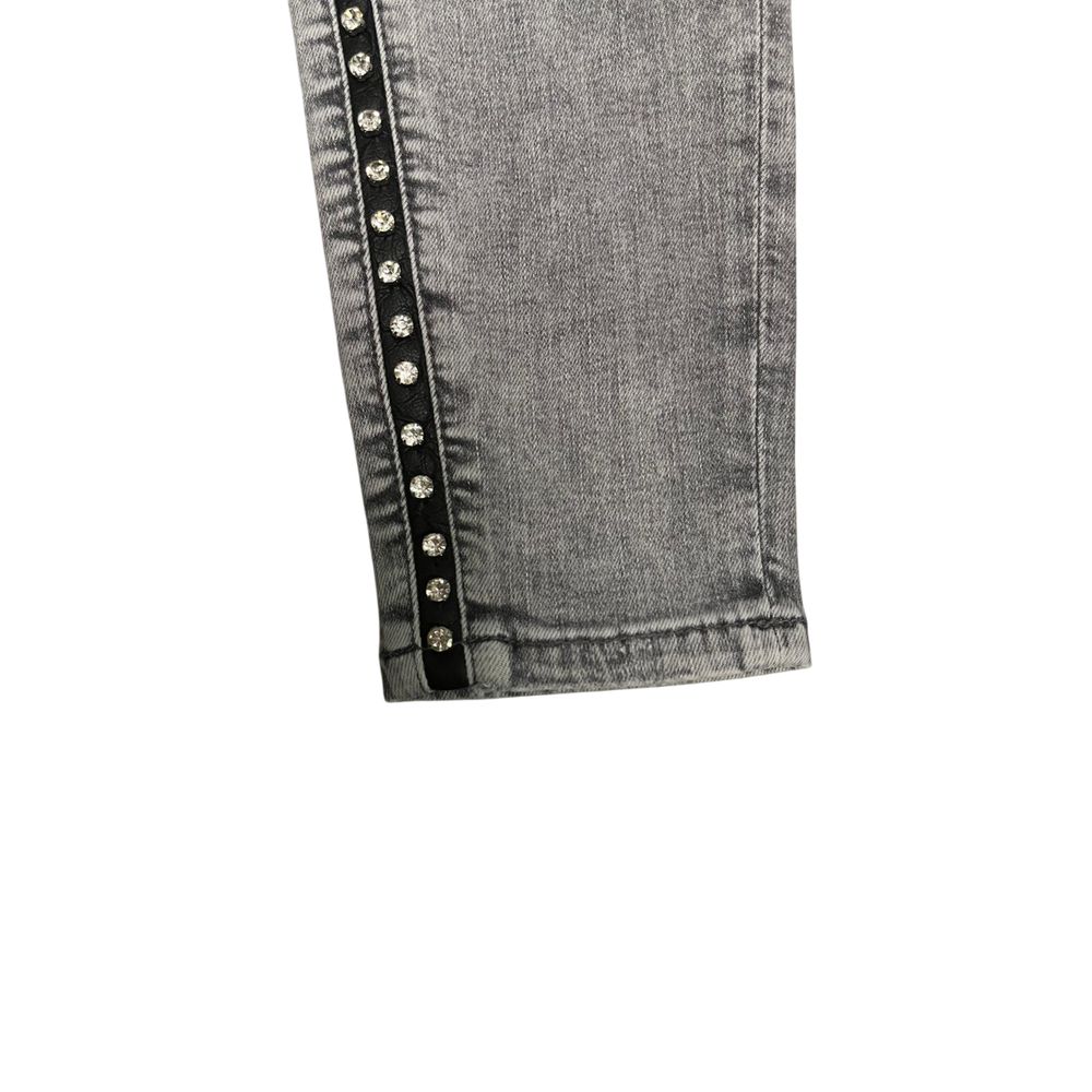 Philipp Plein Graue Baumwollhose für Damen