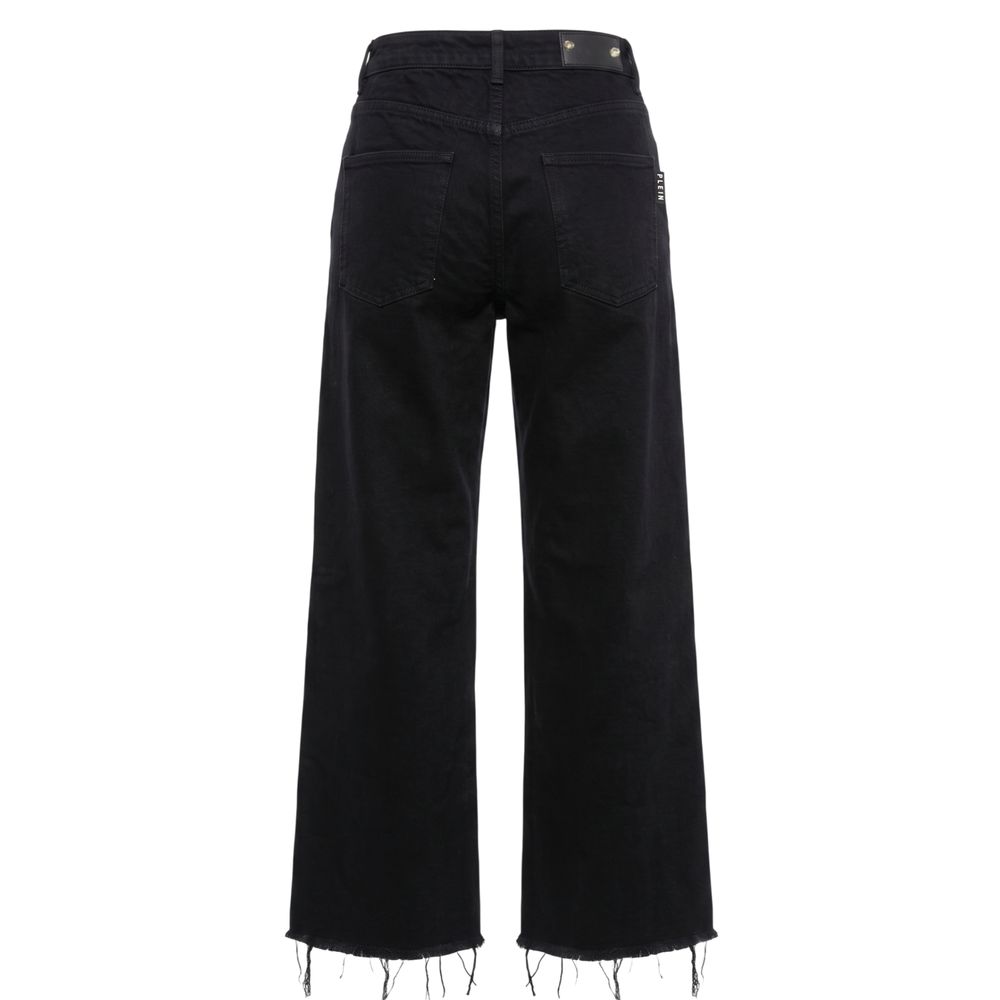 Philipp Plein Schwarze Baumwollhose für Damen