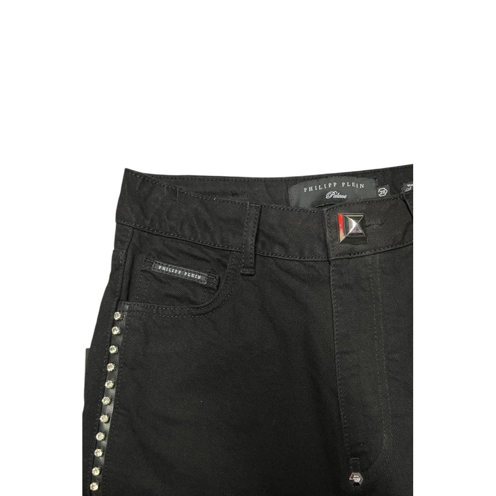 Philipp Plein Schwarze Baumwollhose für Damen