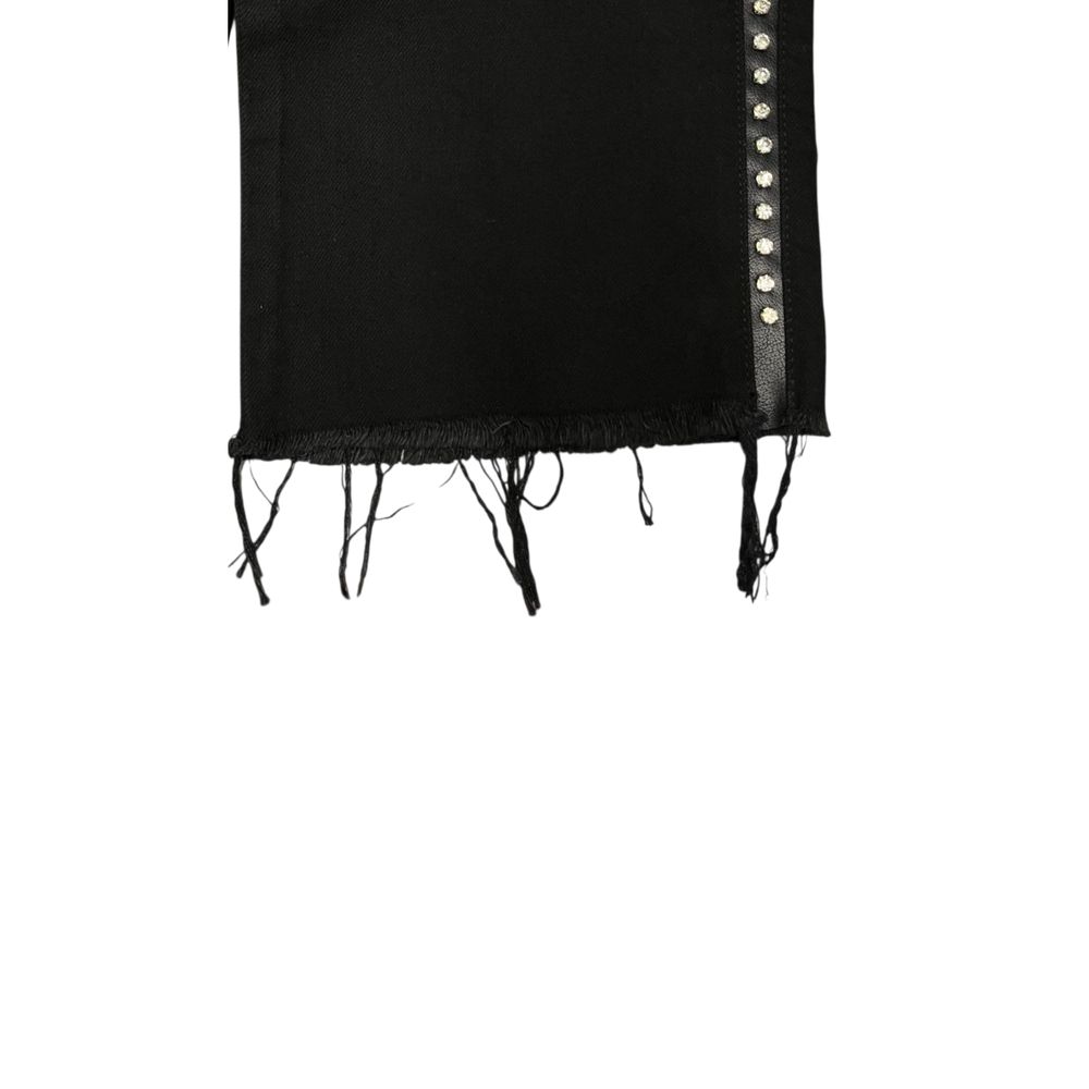 Philipp Plein Schwarze Baumwollhose für Damen