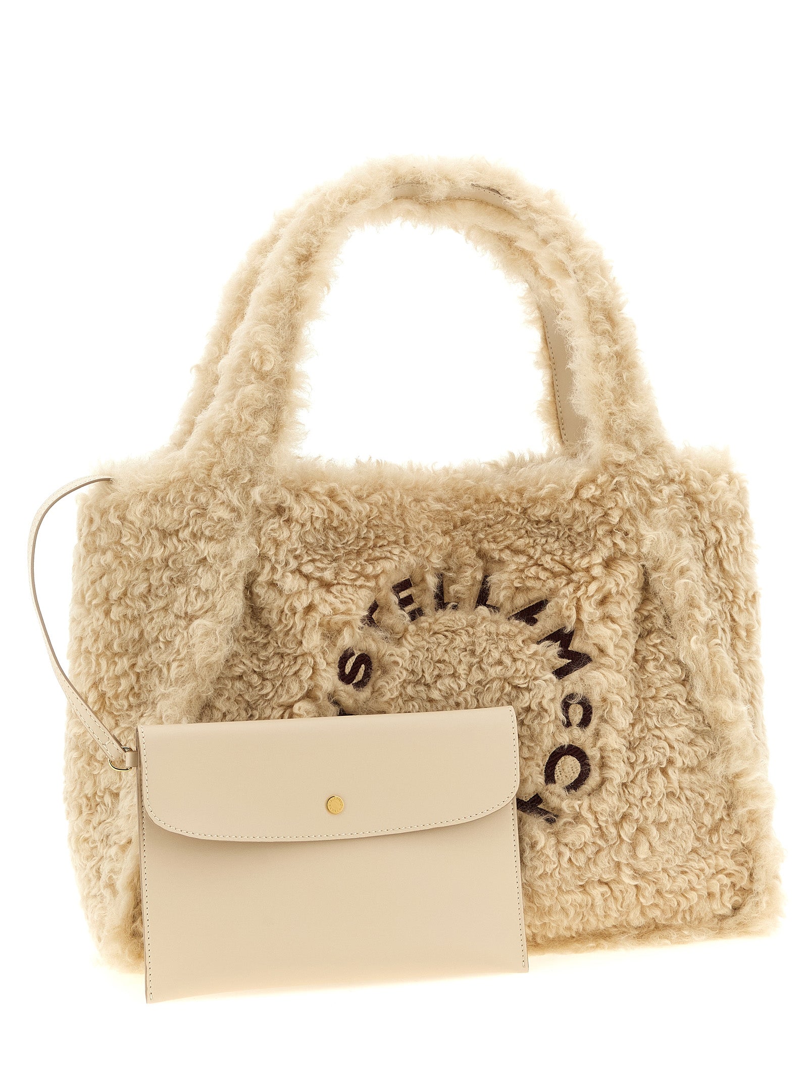 Stella McCartney Beige Polyester-Tragetasche