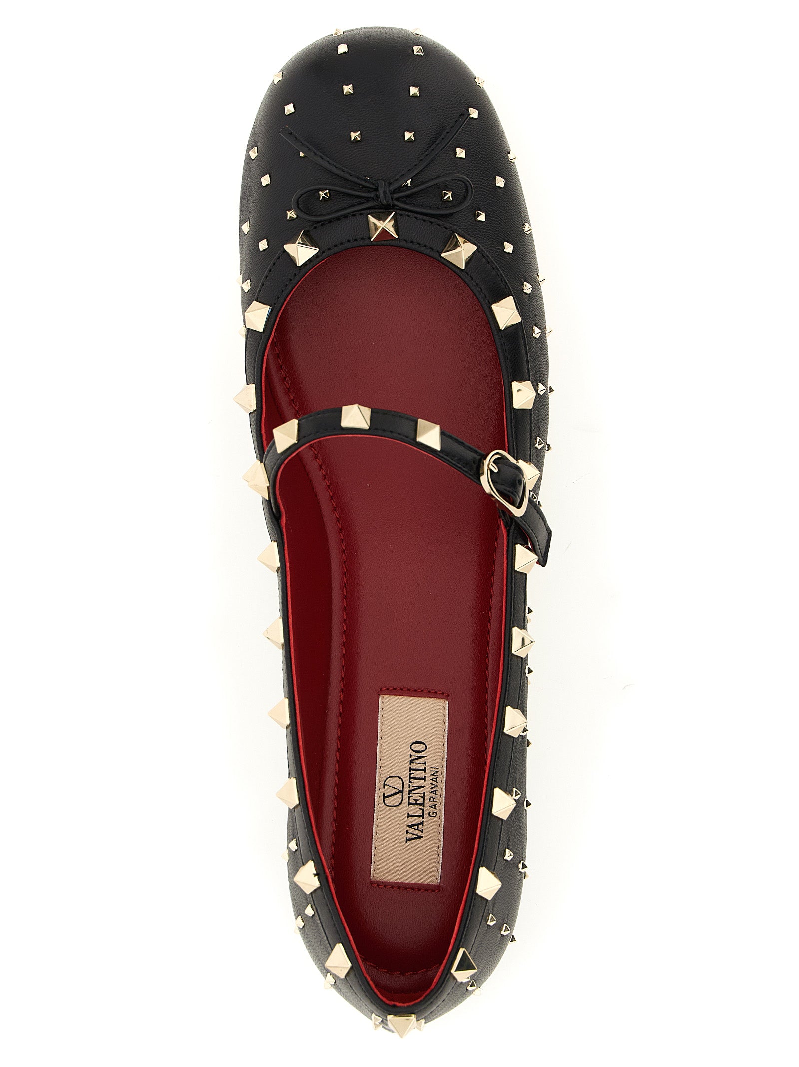Valentino Garavani Schwarze Ballerinas aus Lammleder