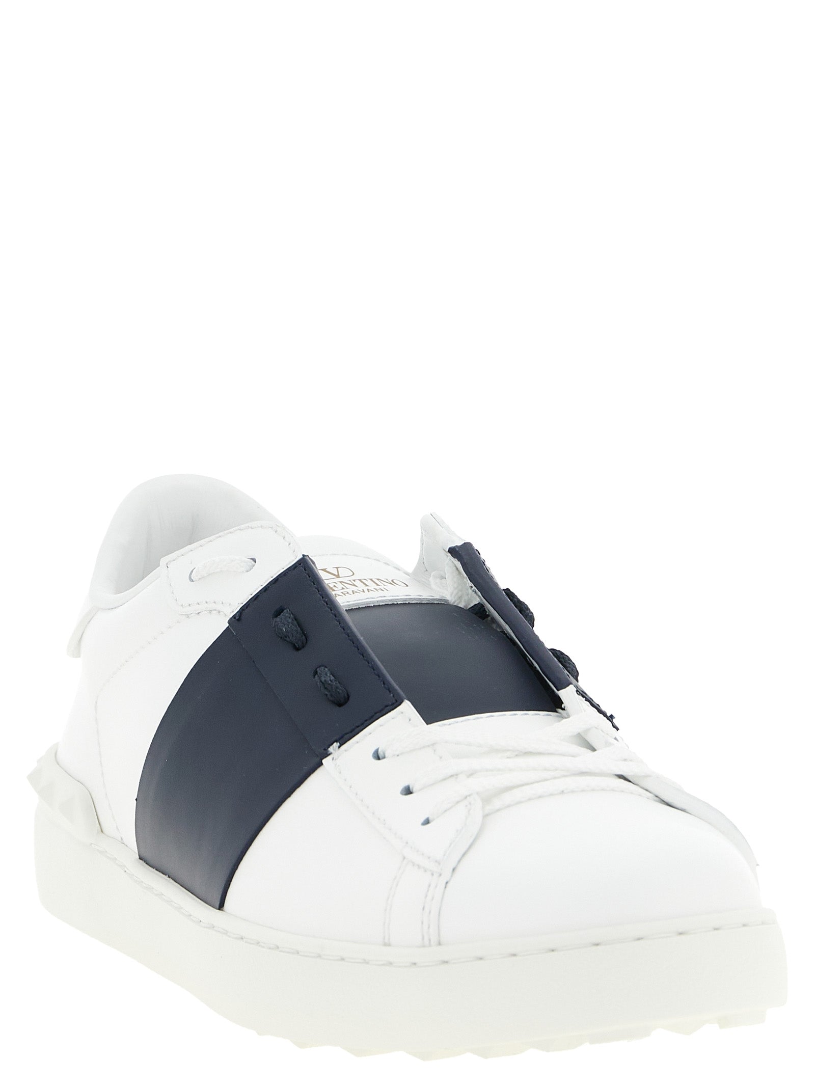 Valentino Garavani Blaue Kalbsleder Low-Top-Sneaker