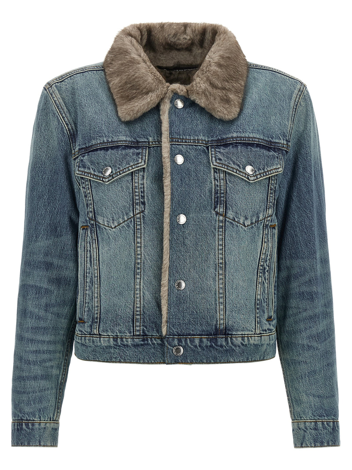 DENIM X ALEXANDER WANG Blaue Jeansjacke aus Baumwolle