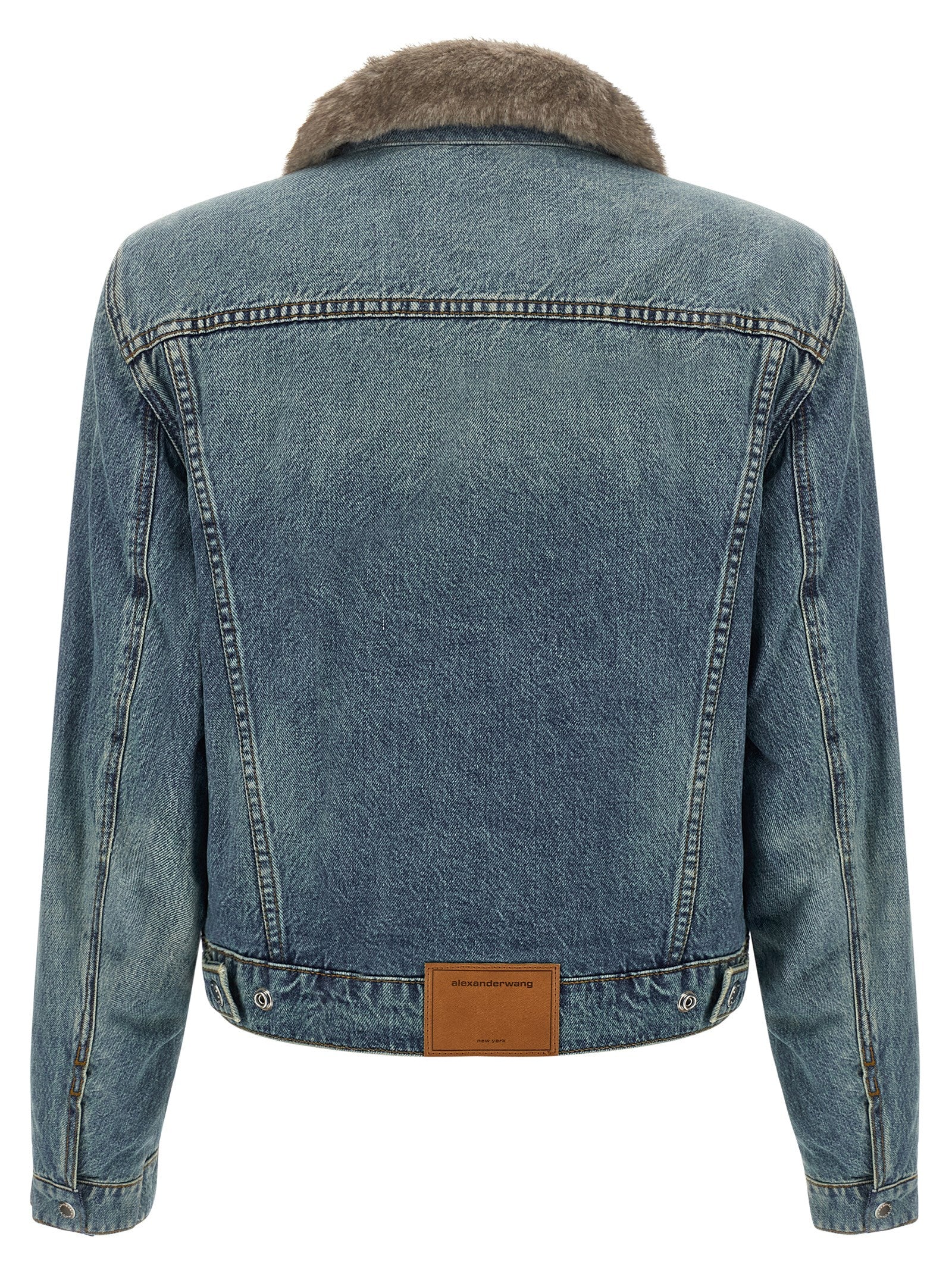 DENIM X ALEXANDER WANG Blaue Jeansjacke aus Baumwolle