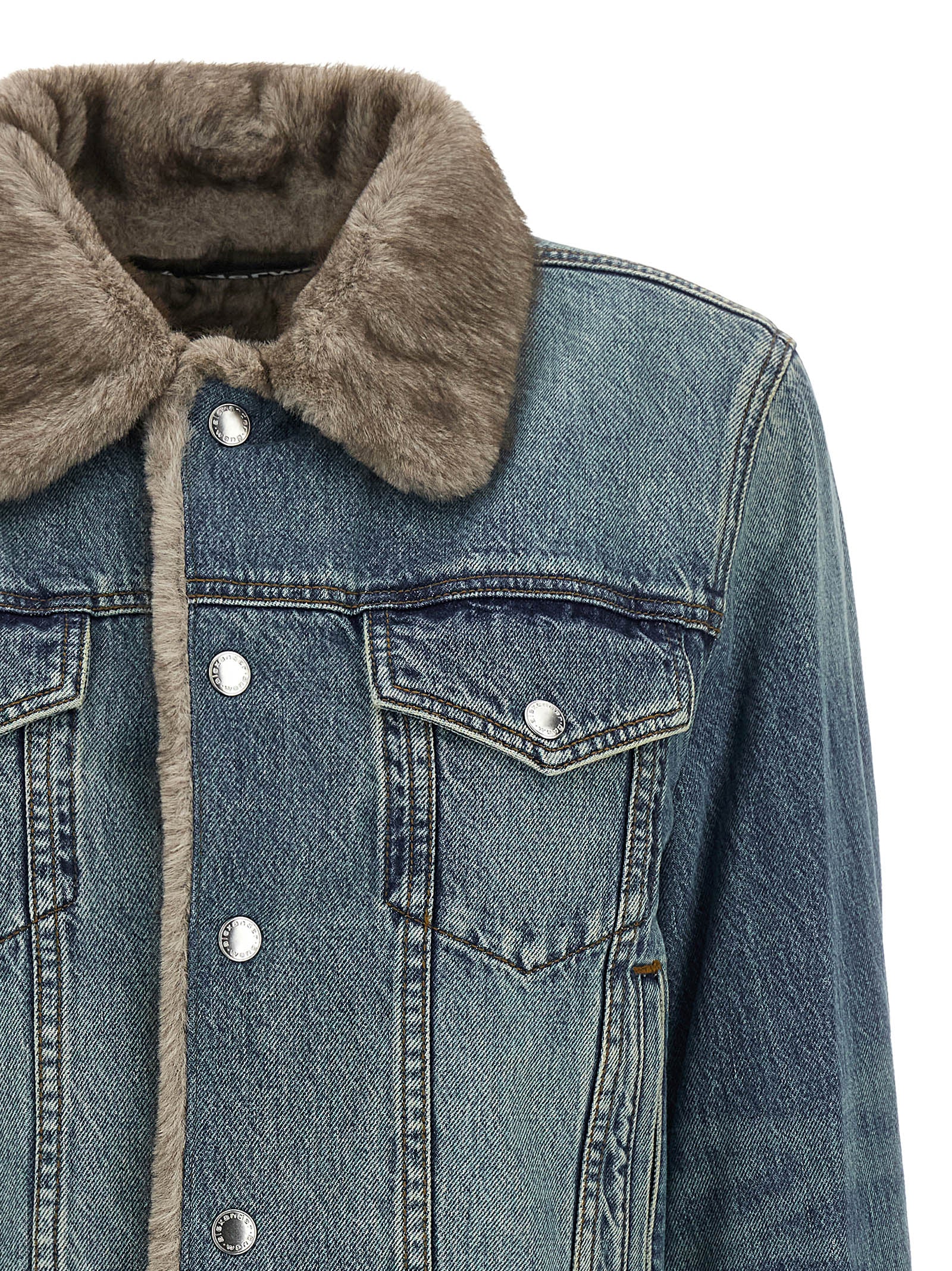 DENIM X ALEXANDER WANG Blaue Jeansjacke aus Baumwolle