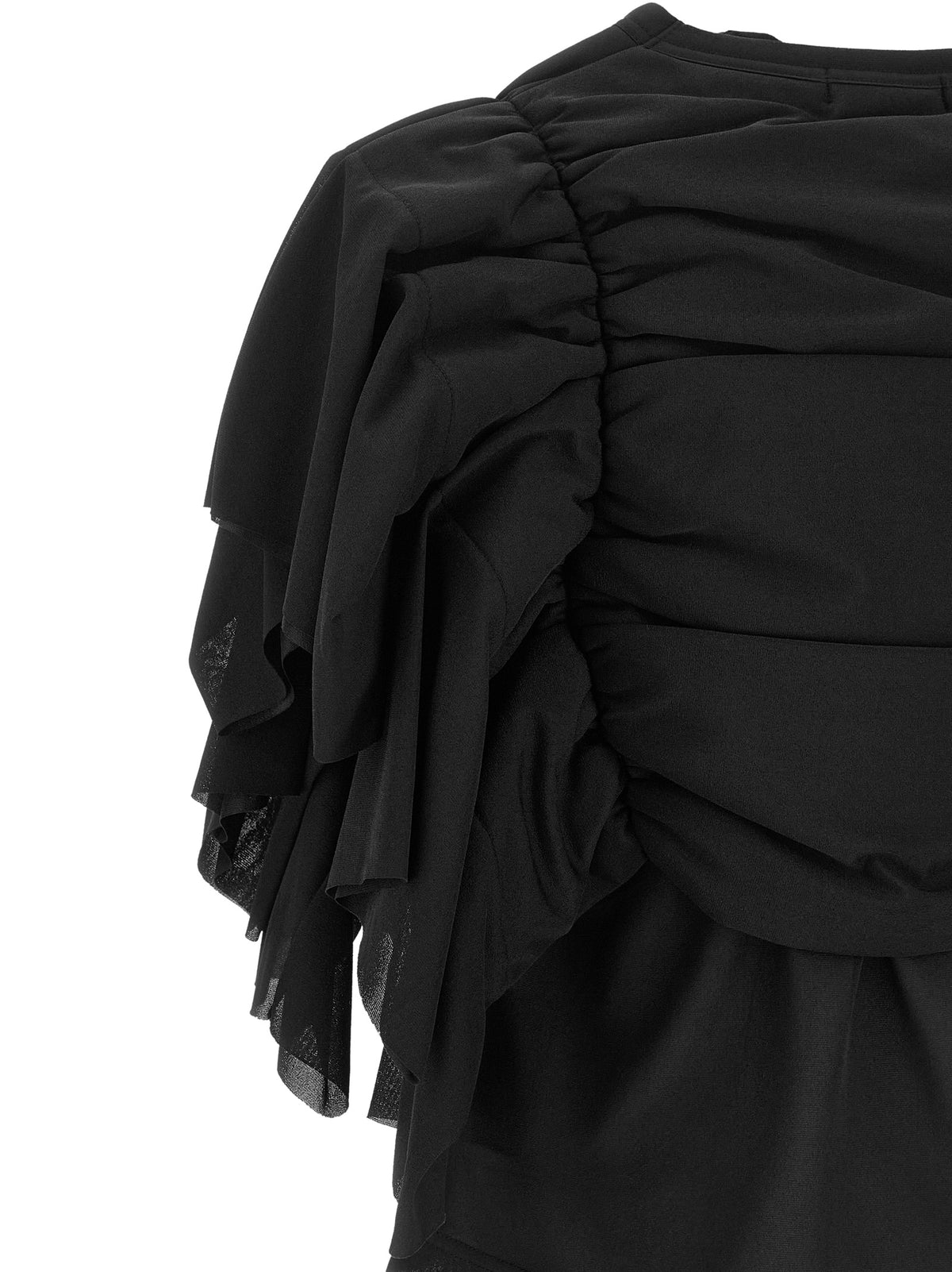 Comme Des Garçons Schwarzes Hemd aus Polyester