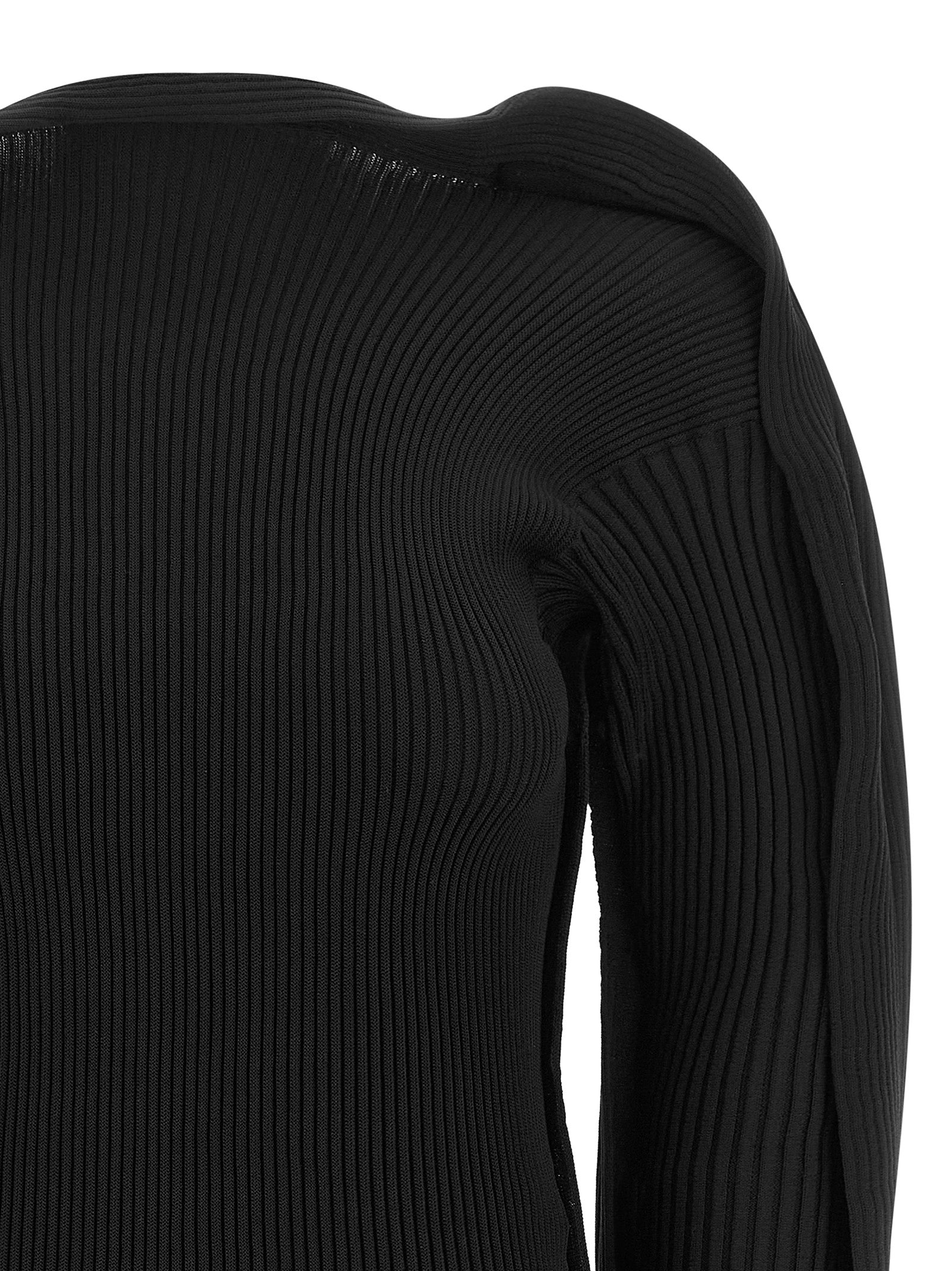 Issey Miyake Schwarzer Cardigan aus Polyester