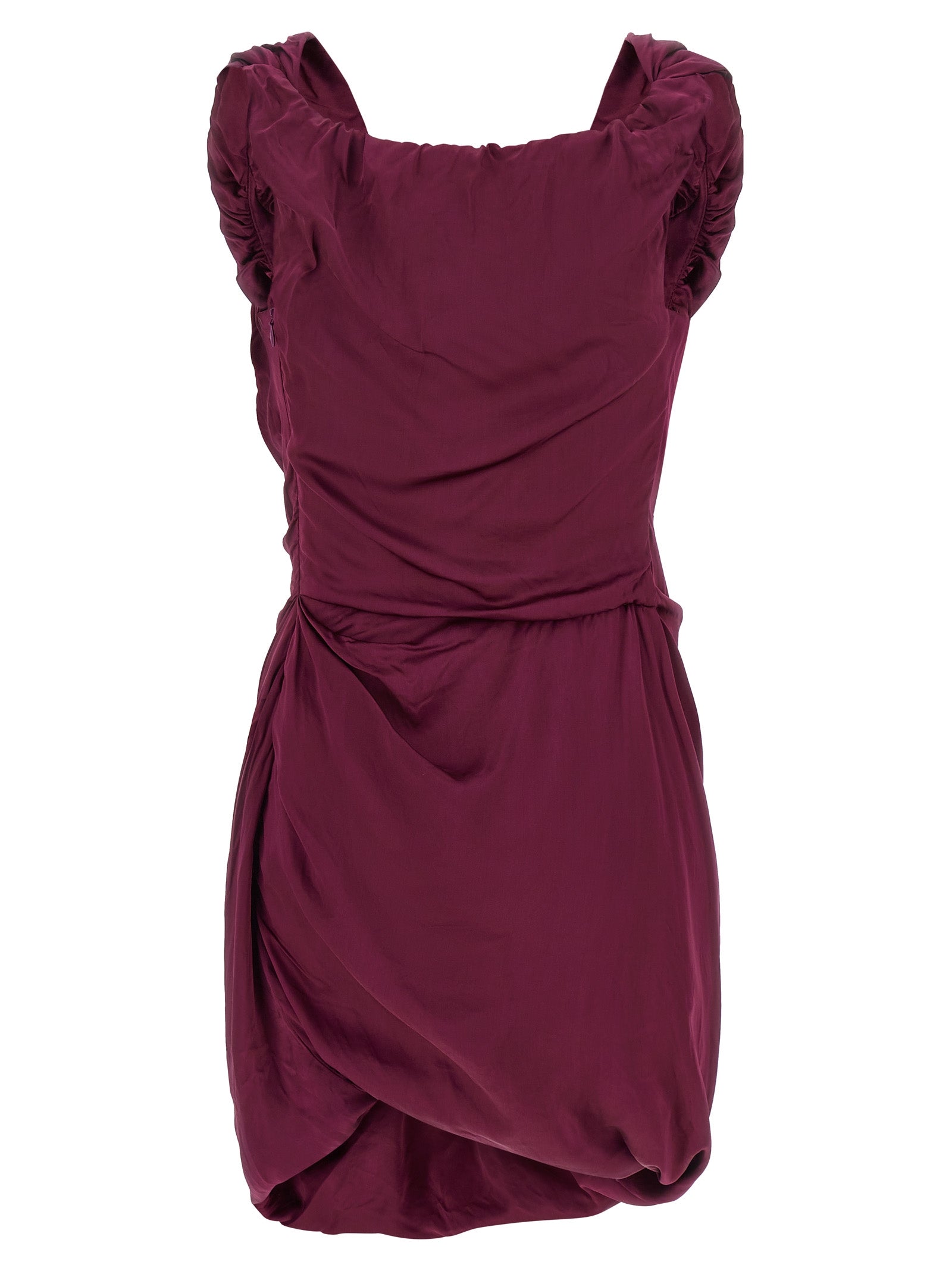 Vivienne Westwood Kurzes Kleid aus Bordeaux-Viskose
