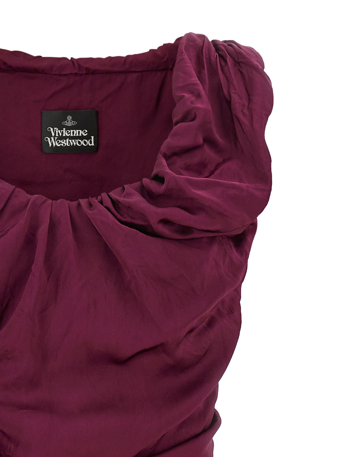 Vivienne Westwood Kurzes Kleid aus Bordeaux-Viskose