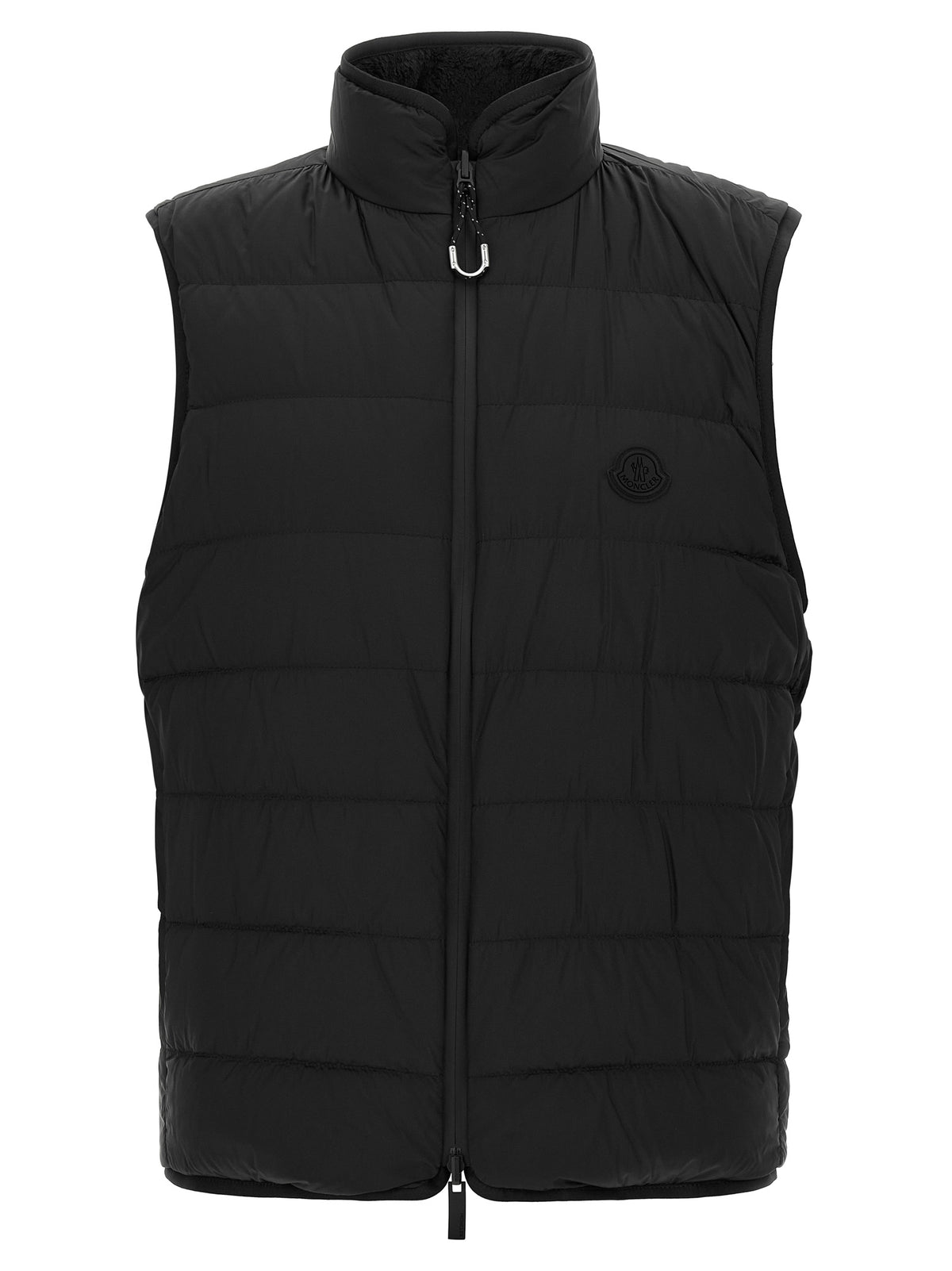Moncler Schwarze ärmellose Jacke aus Polyester